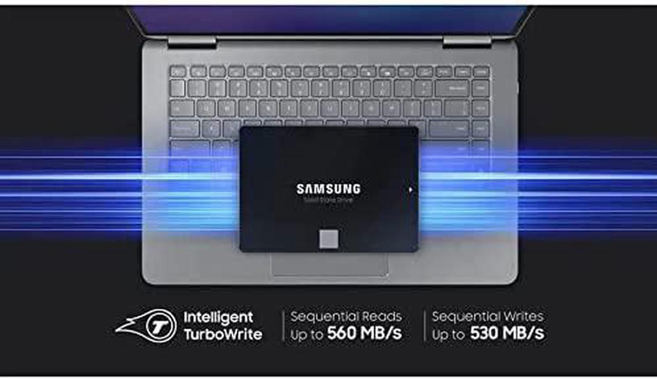 Alt view image 9 of 18 - Samsung 870 EVO 4 TB Solid State Drive - 2.5" Internal - SATA (SATA/600) - Desktop PC, Notebook, Motherboard, Server, Video Recorder Device Supported - 2400 TB TBW - 560 MB/s Maximum Read Transfe