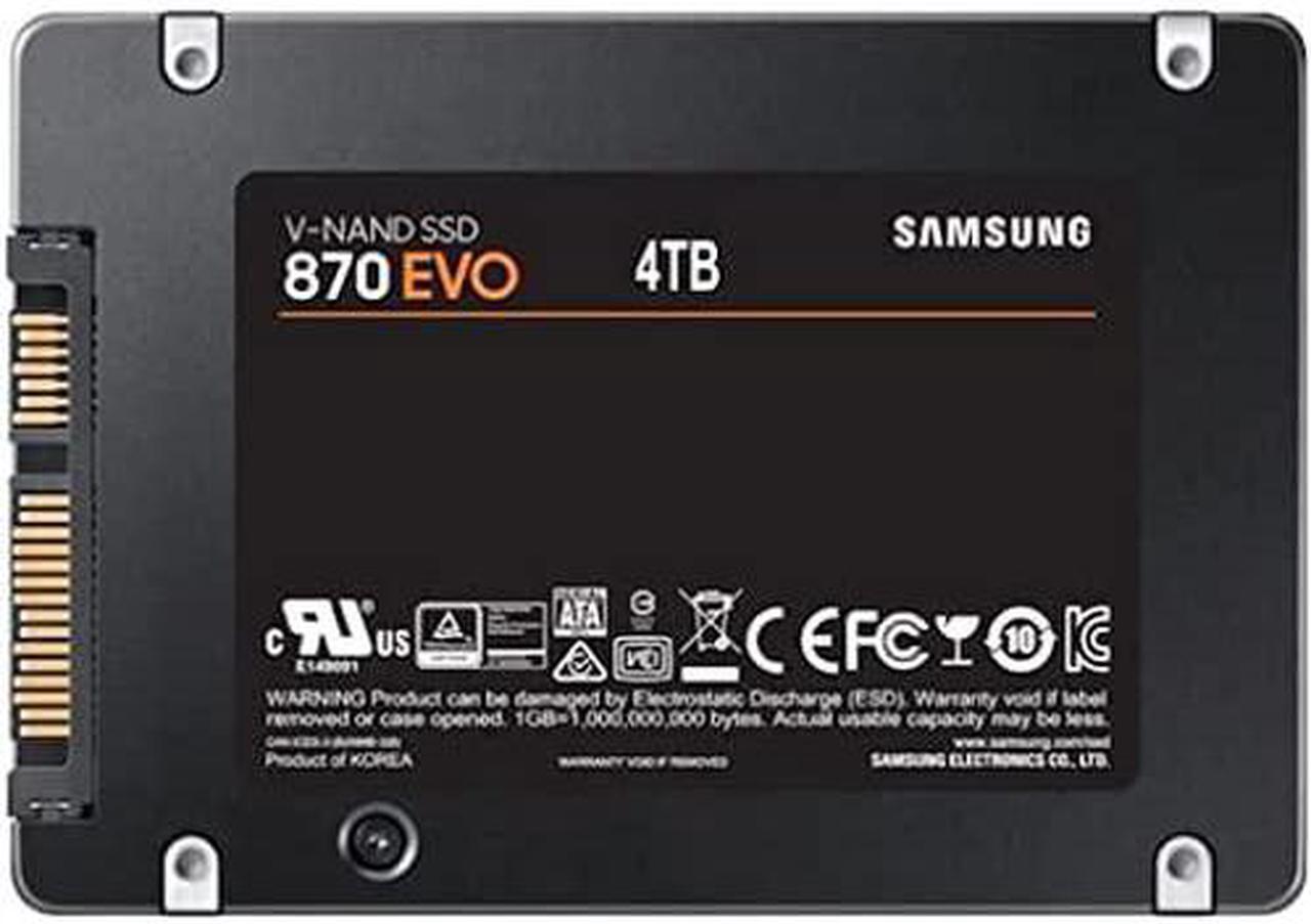 Alt view image 12 of 18 - Samsung 870 EVO 4 TB Solid State Drive - 2.5" Internal - SATA (SATA/600) - Desktop PC, Notebook, Motherboard, Server, Video Recorder Device Supported - 2400 TB TBW - 560 MB/s Maximum Read Transfe