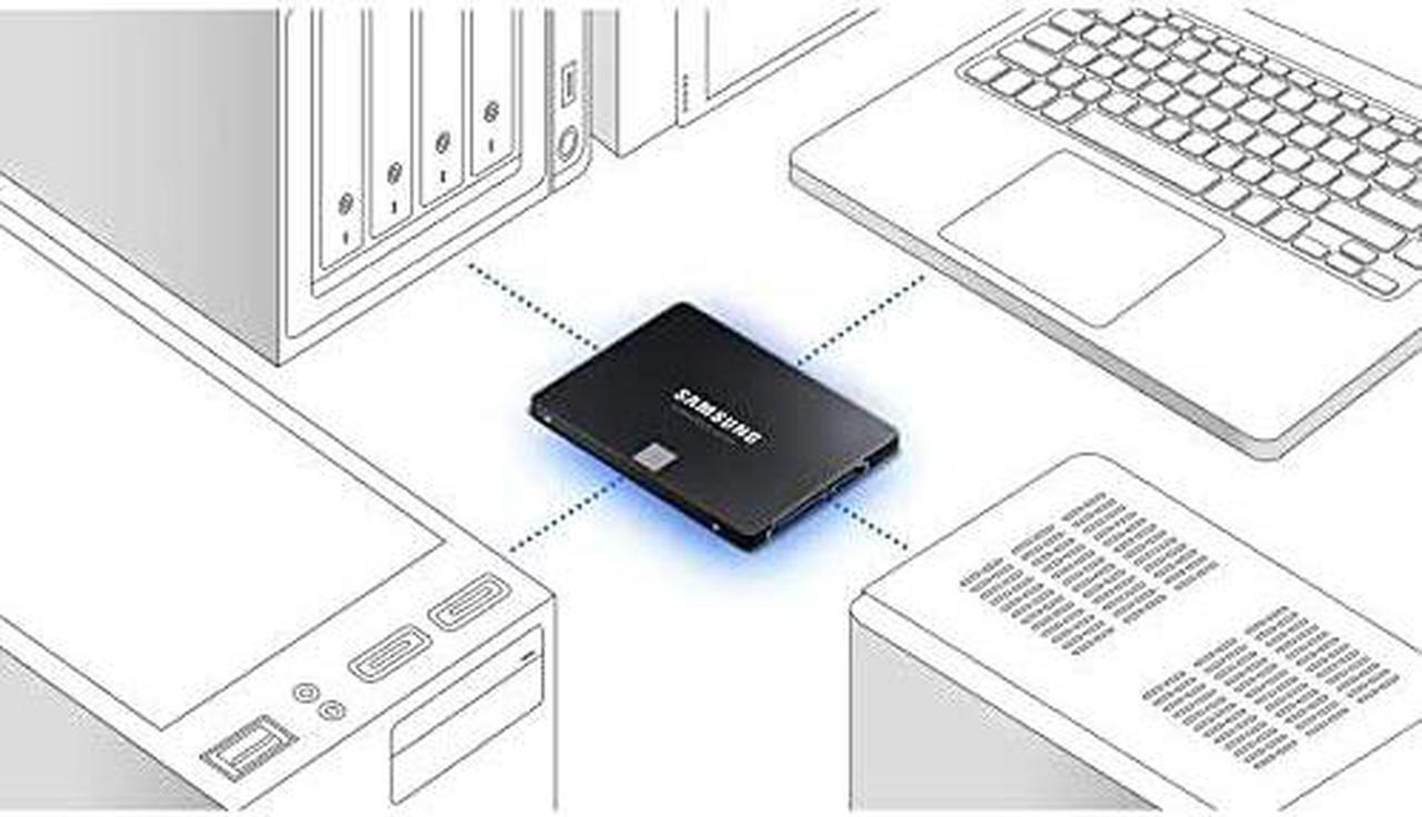 Alt view image 14 of 18 - Samsung 870 EVO 4 TB Solid State Drive - 2.5" Internal - SATA (SATA/600) - Desktop PC, Notebook, Motherboard, Server, Video Recorder Device Supported - 2400 TB TBW - 560 MB/s Maximum Read Transfe