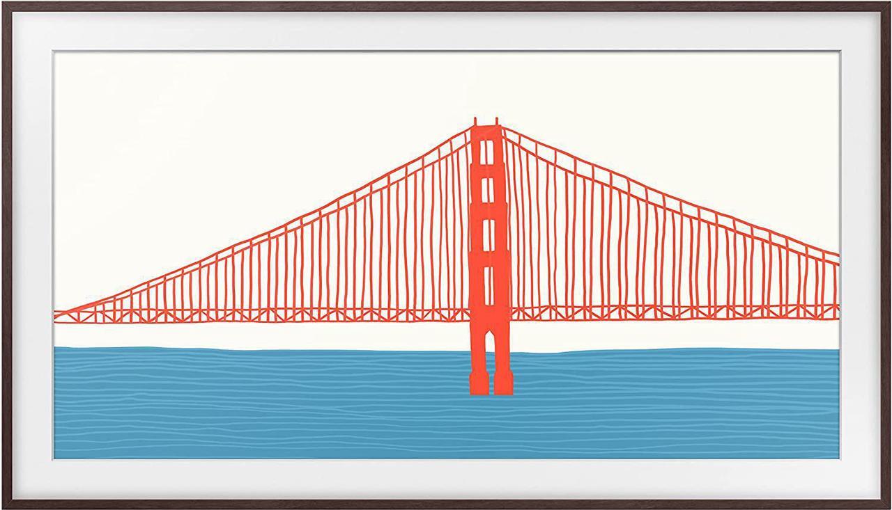Alt view image 12 of 14 - Samsung Customizable Bezel for Samsung The Frame 75" (Modern Brown)