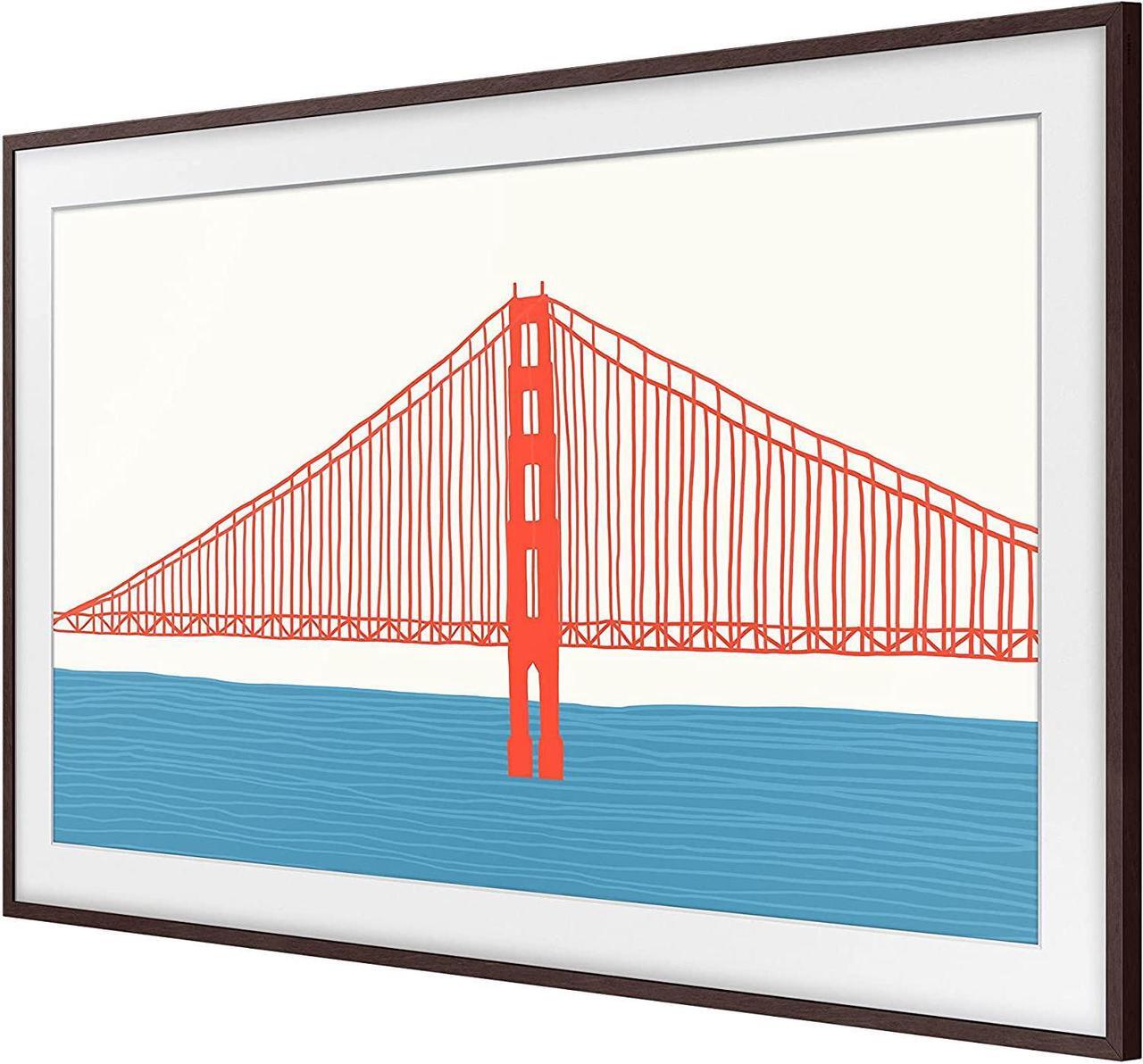 Alt view image 13 of 14 - Samsung Customizable Bezel for Samsung The Frame 75" (Modern Brown)