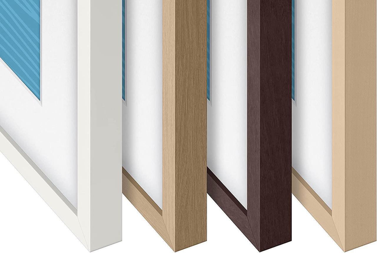 Alt view image 9 of 15 - Samsung Customizable Bezel for Samsung The Frame 75" (Modern Teak)