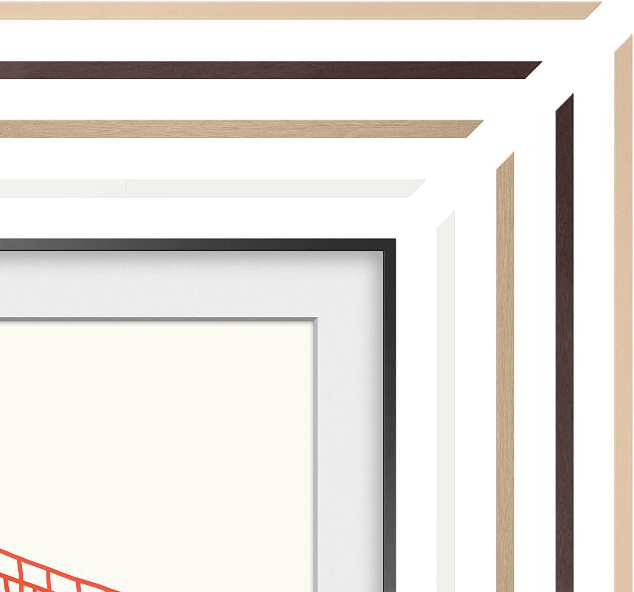 Alt view image 8 of 15 - Samsung Customizable Bezel for Samsung The Frame 75" (Modern Teak)
