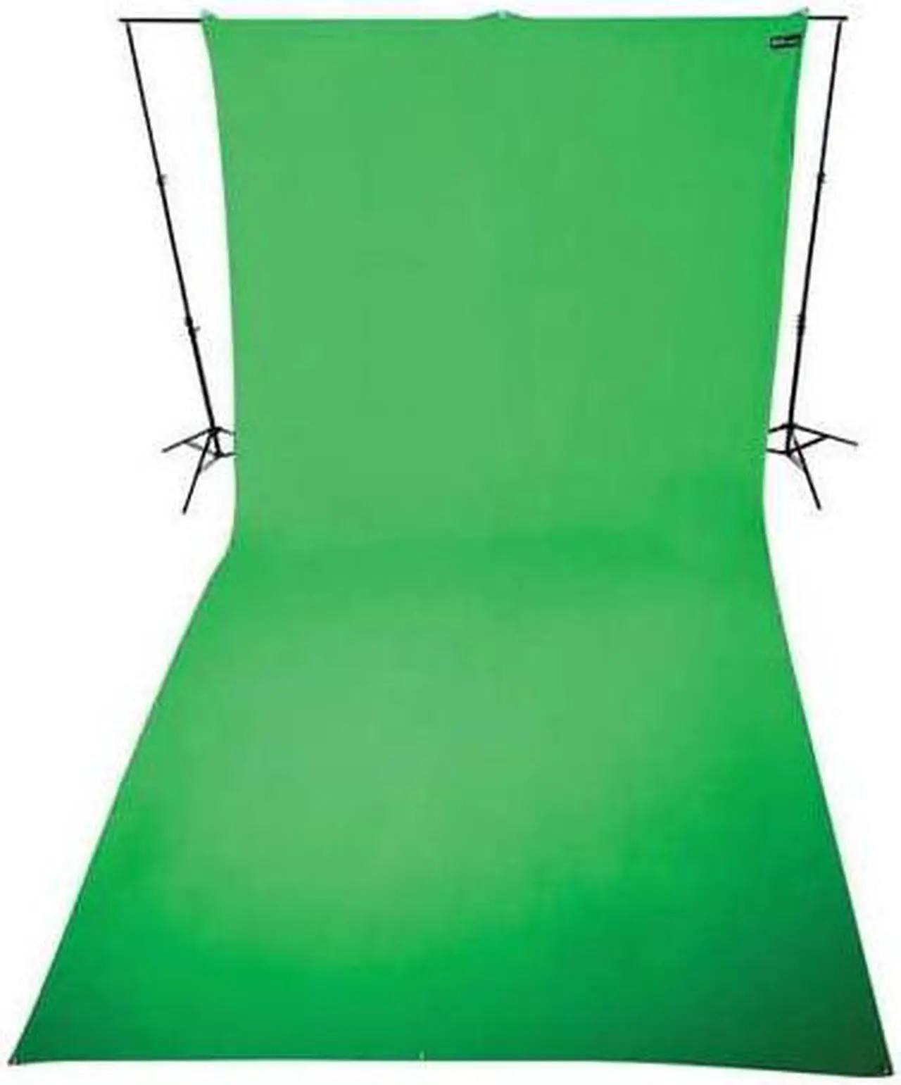 Alt view image 3 of 12 - Westcott 9x20 Feet Wrinkle Resistant Cotton Background, Green - Bundle With Flashpoint 13' Background Support System