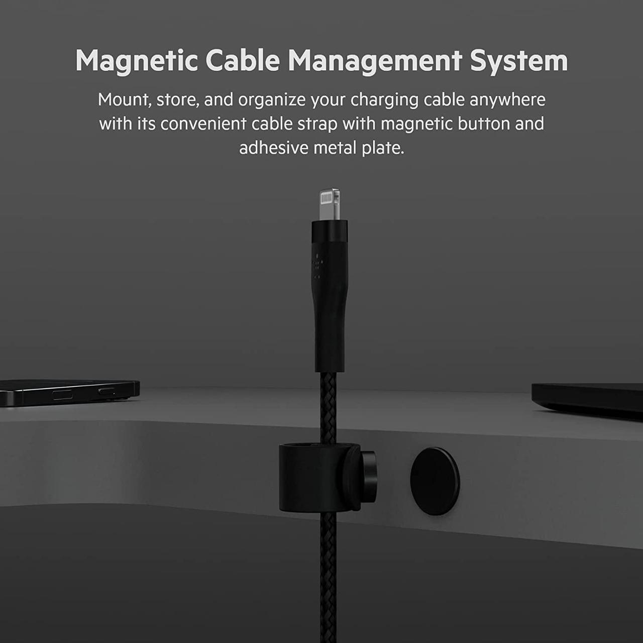 Alt view image 7 of 16 - Belkin USB-C Cable with Lightning Connector CAA011BT2MBK