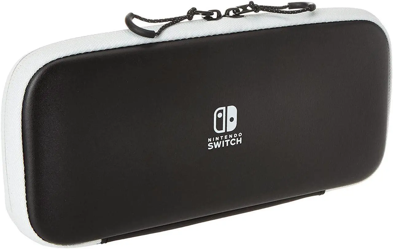 Alt view image 18 of 20 - Nintendo Switch Carrying Case & Screen Protector - Black and White
