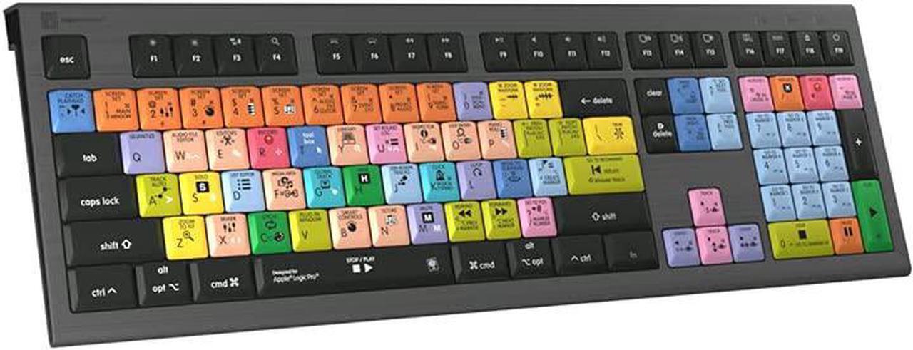 Alt view image 5 of 8 - logickeyboard designed for logic pro x compatible with macos - astra 2 backlit keyboard # lkb-logxp2-a2m-us