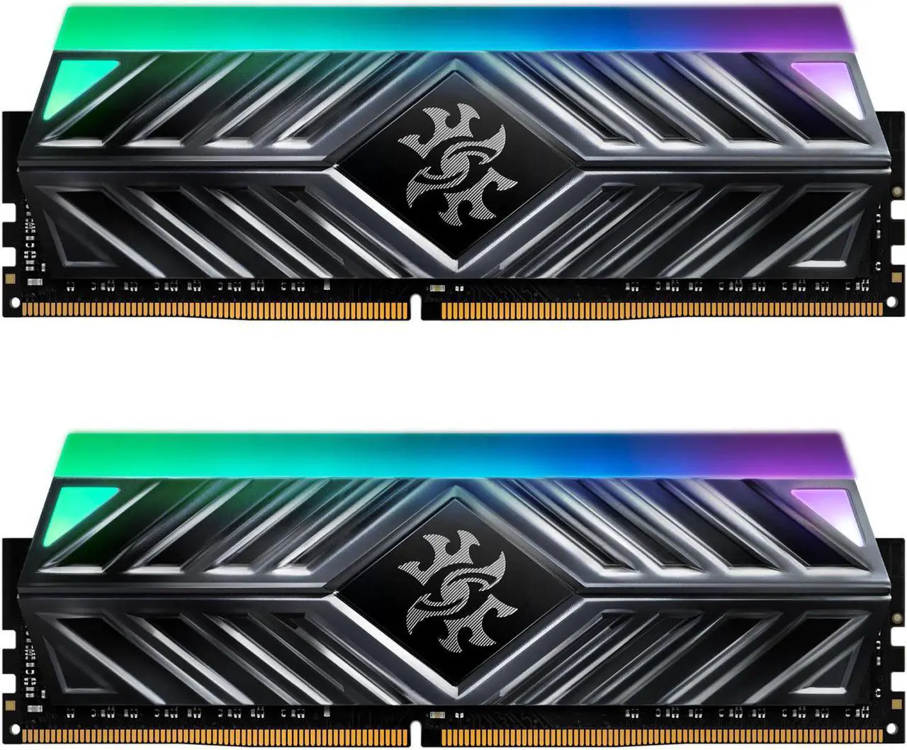 Main image of XPG SPECTRIX D41 RGB Desktop Memory: 16GB (2x8GB) DDR4 3200MHz CL16 Tungsten