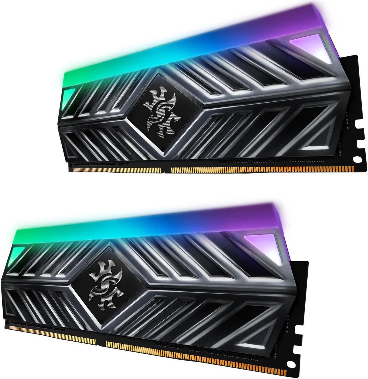 Alt view image 4 of 9 - XPG SPECTRIX D41 RGB Desktop Memory: 16GB (2x8GB) DDR4 3200MHz CL16 Tungsten