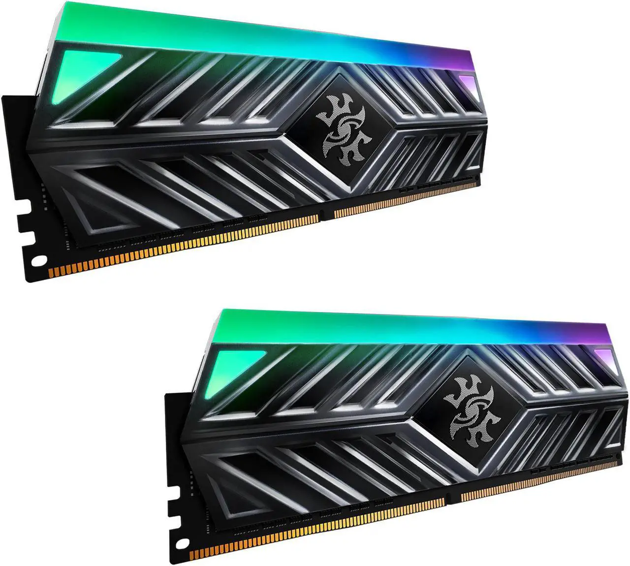 Alt view image 3 of 9 - XPG SPECTRIX D41 RGB Desktop Memory: 16GB (2x8GB) DDR4 3200MHz CL16 Tungsten
