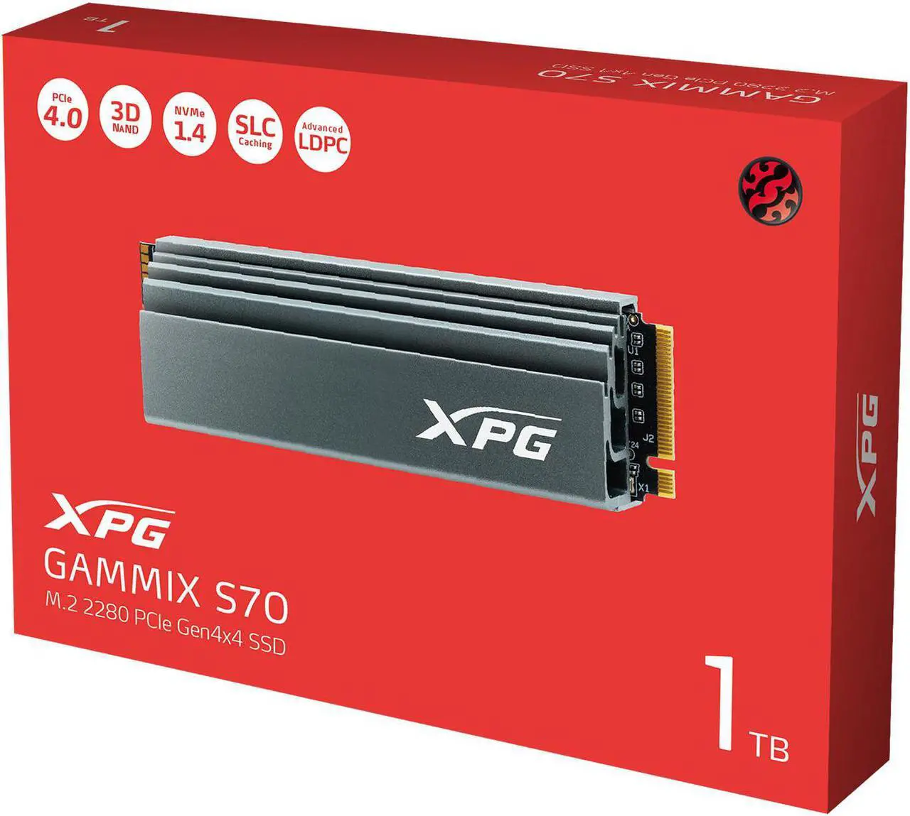 Alt view image 6 of 8 - XPG GAMMIX Gaming S70: 1TB Internal PCIe Gen4x4 M.2 2280 (NVMe)