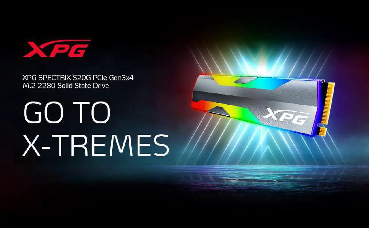 Alt view image 8 of 8 - XPG Spectrix S20G Series: 1TB Internal Solid State Drive PCIe Gen3x4 M.2 2280