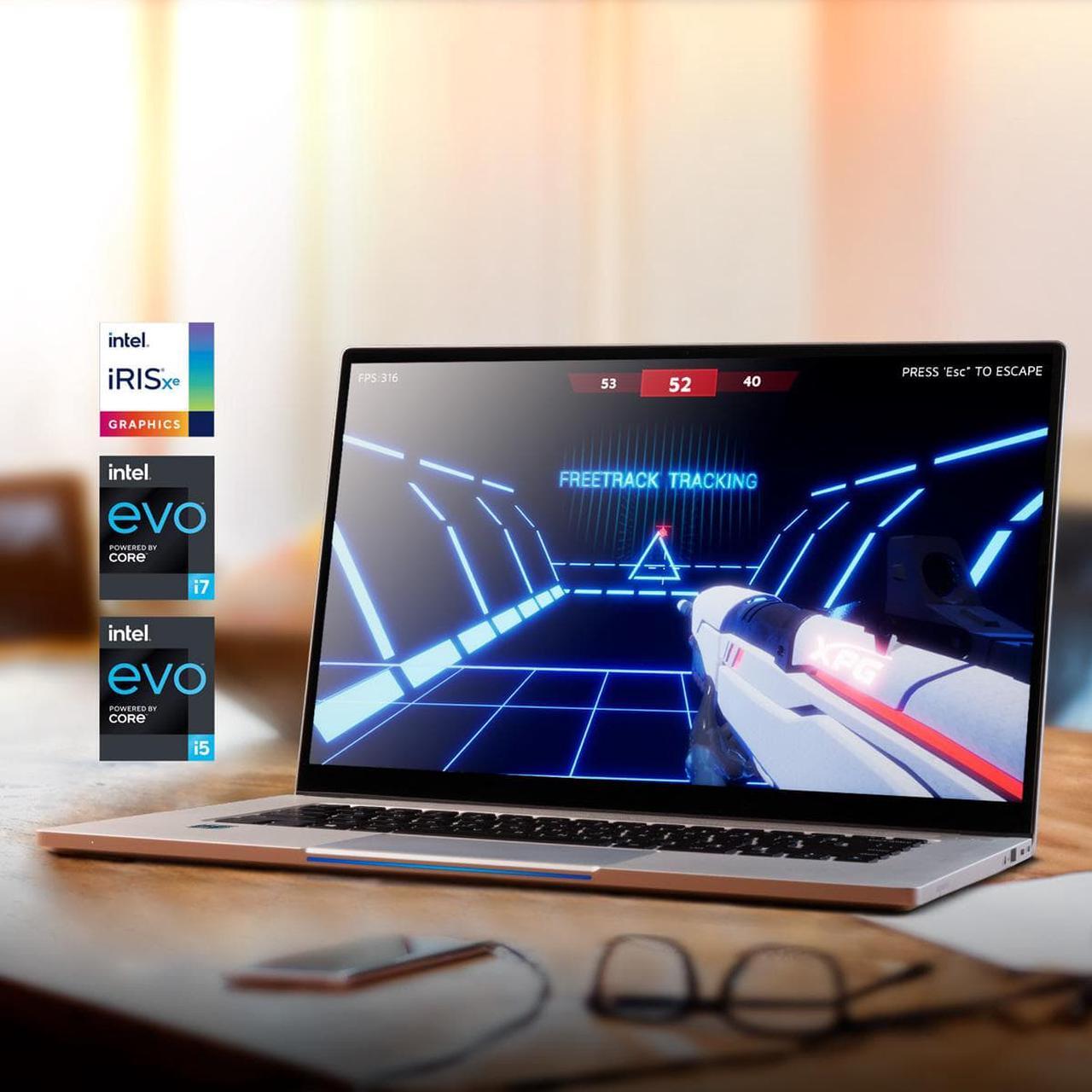 Alt view image 7 of 8 - XPG 15.6" XENIA Xe Gaming Lifestyle Ultrabook Intel Core i5-1135G7 8GB DDR4 4266 Intel Iris Xe FHD Touch 1TB SSD Windows 10 Home (XENIAXE15TI5G11GXELX-SGCUS)