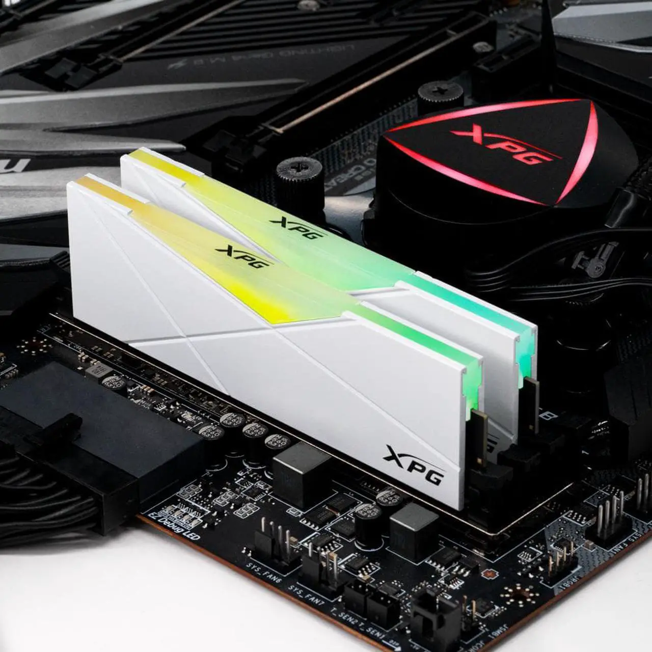 Alt view image 14 of 17 - XPG SPECTRIX D50 RGB Desktop Memory: 16GB (2x8GB) DDR4 3200MHz CL16 White