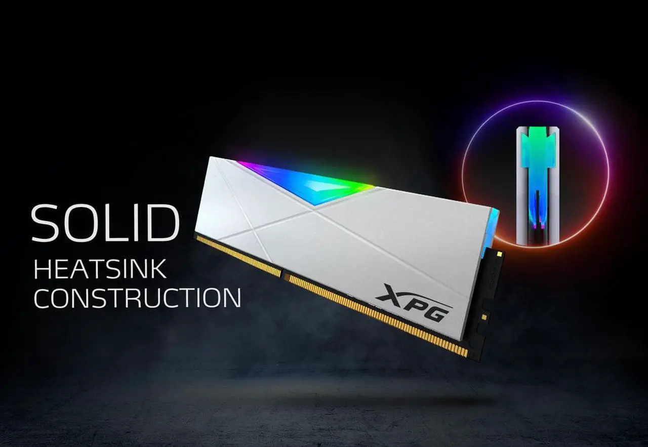 Alt view image 18 of 17 - XPG SPECTRIX D50 RGB Desktop Memory: 16GB (2x8GB) DDR4 3200MHz CL16 White