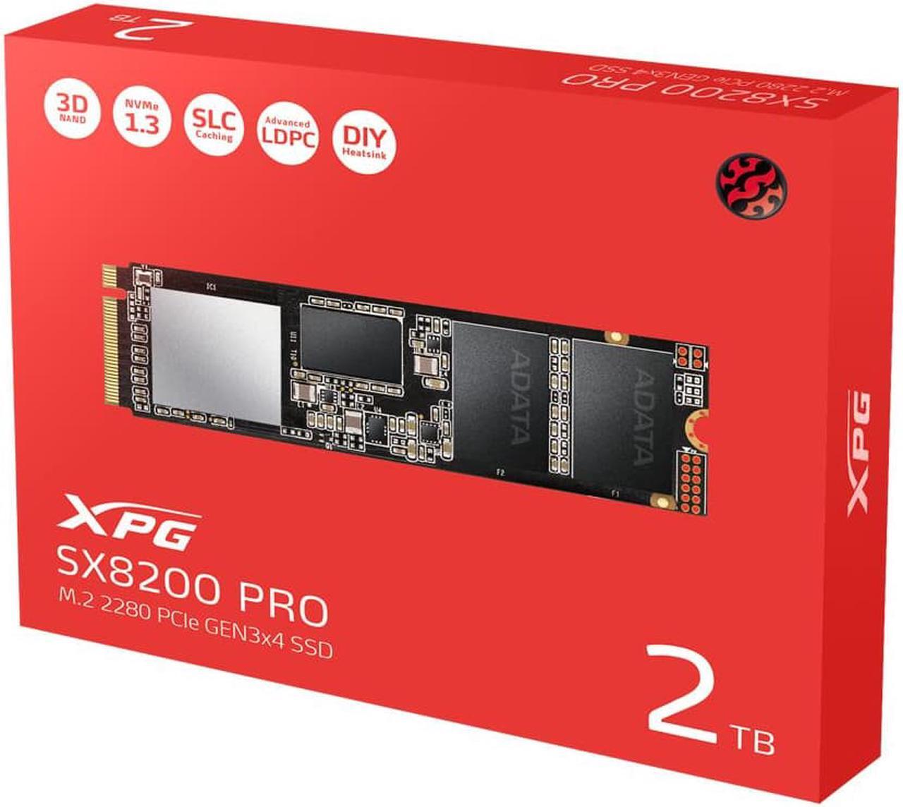 Alt view image 7 of 9 - XPG SX8200 Pro Series: 2TB Internal Solid State Drive PCIe Gen3x4 M.2 2280
