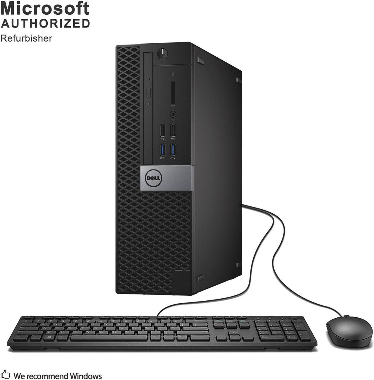 Grade A Dell OptiPlex 3040 Small Form Factor PC, Intel Quad Core I5-6500 3.2Ghz, 16G DDR3L, 256G SSD, DP, 4K Support, WiFi, Keyboard & Mouse, Windows 10 Pro 64 Bit-Multi-Language(EN/ES/FR)