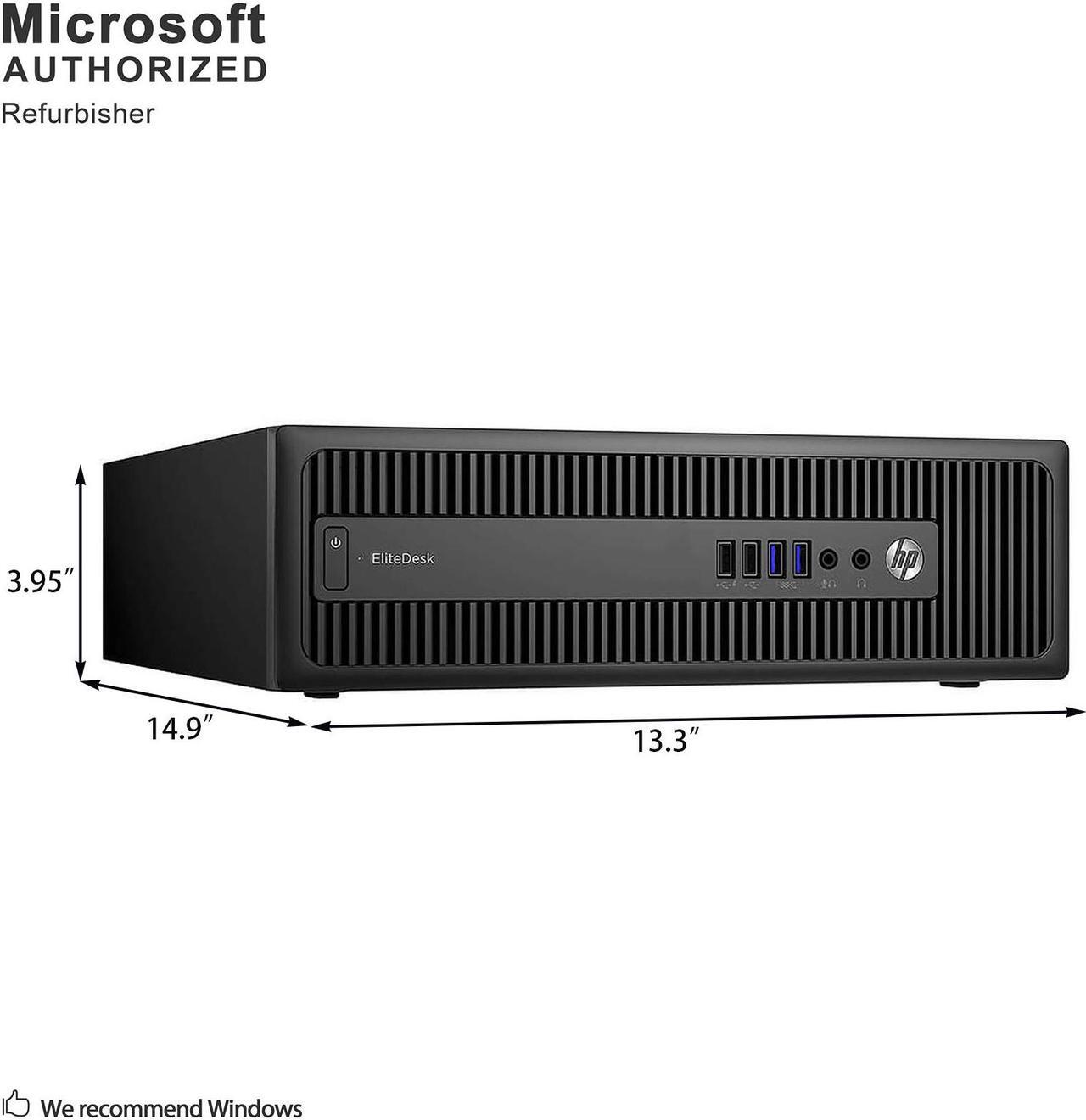 Alt view image 4 of 7 - Grade A HP EliteDesk 800 G1 Small Form Factor PC, Intel Quad Core I7-4770 3.4Ghz, 32G DDR3, 1T SSD, DVDRW, DP, 4K Support, WiFi, Keyboard & Mouse, Windows 10 Pro 64 Bit-Multi-Language(EN/ES/FR)