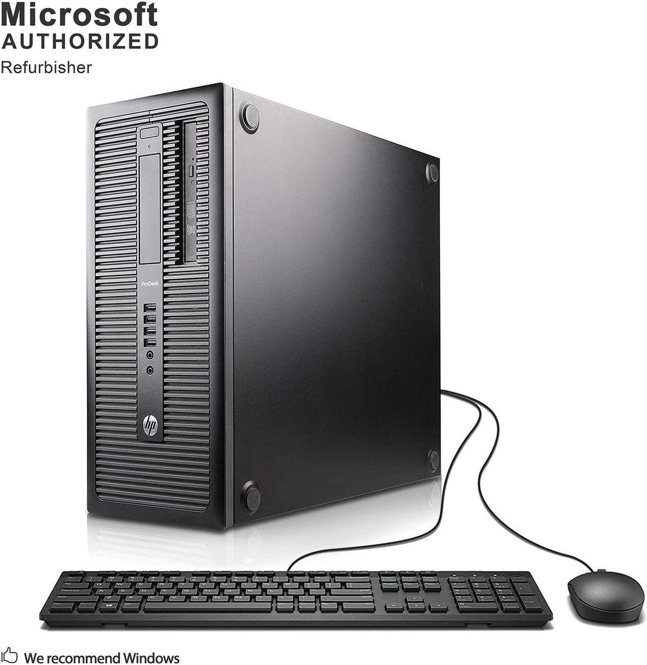 Main image of Grade A HP ProDesk 600 G1 Tower PC, Intel Quad Core I5-4570 3.2Ghz, 16G DDR3, 120G SSD + 2T HDD, DP, 4K Support, WiFi, Keyboard & Mouse, Windows 10 Pro 64 Bit-Multi-Language(EN/ES/FR)