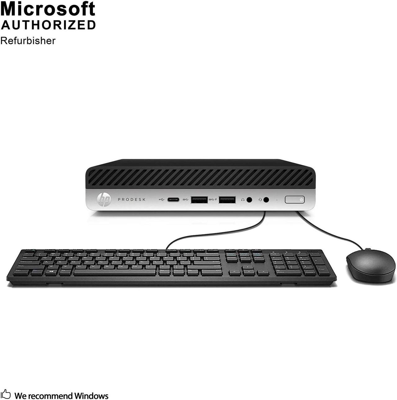 Main image of Grade A HP ProDesk 600 G3 Desktop Mini PC, Intel Quad Core I5-6500T 2.5Ghz, 16G DDR4, 256G SSD, DP, 4K Support, Keyboard & Mouse, Windows 10 Pro 64 Bit-Multi-Language(EN/ES/FR)