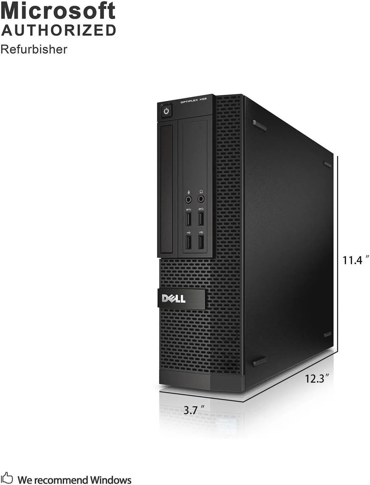 Alt view image 3 of 7 - Grade A Dell OptiPlex XE2 SFF PC, Intel Quad Core I5-4570S 2.9Ghz, 8G DDR3, 512G SSD, DP, 4K Support, WiFi, Bluetooth 4.0, Keyboard & Mouse, Windows 10 Pro 64 Bit-Multi-Language(EN/ES/FR)