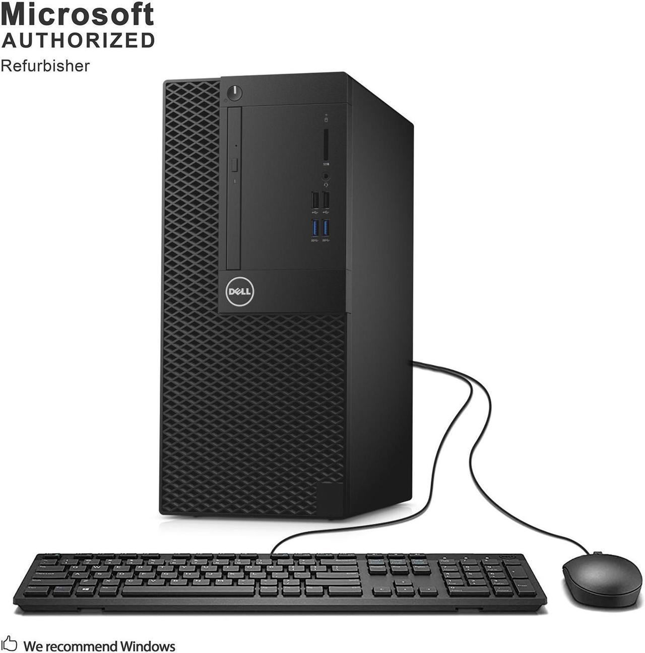 Grade A Dell OptiPlex 3050 Tower PC, Intel Quad Core I5-6500 3.2Ghz, 16G DDR4, 256G SSD, DVD, DP, 4K Support, WiFi, Bluetooth 4.0, Keyboard & Mouse, Windows 10 Pro 64 Bit-Multi-Language(EN/ES/FR)