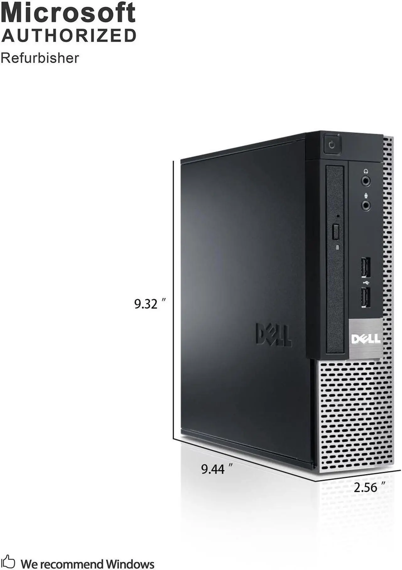 Alt view image 4 of 7 - Grade A Dell OptiPlex 990 USFF PC, Intel Quad Core I5-2400S 2.5Ghz, 8G DDR3, 512G SSD, DP, VGA, WiFi, Bluetooth 4.0, Keyboard & Mouse, Windows 10 Pro 64 Bit-Multi-Language(EN/ES/FR)
