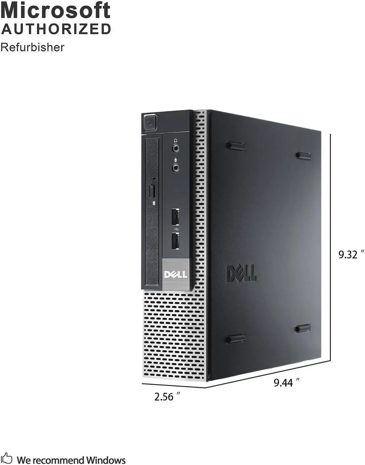 Alt view image 3 of 7 - Grade A Dell OptiPlex 990 USFF PC, Intel Quad Core I5-2400S 2.5Ghz, 8G DDR3, 512G SSD, DP, VGA, WiFi, Bluetooth 4.0, Keyboard & Mouse, Windows 10 Pro 64 Bit-Multi-Language(EN/ES/FR)
