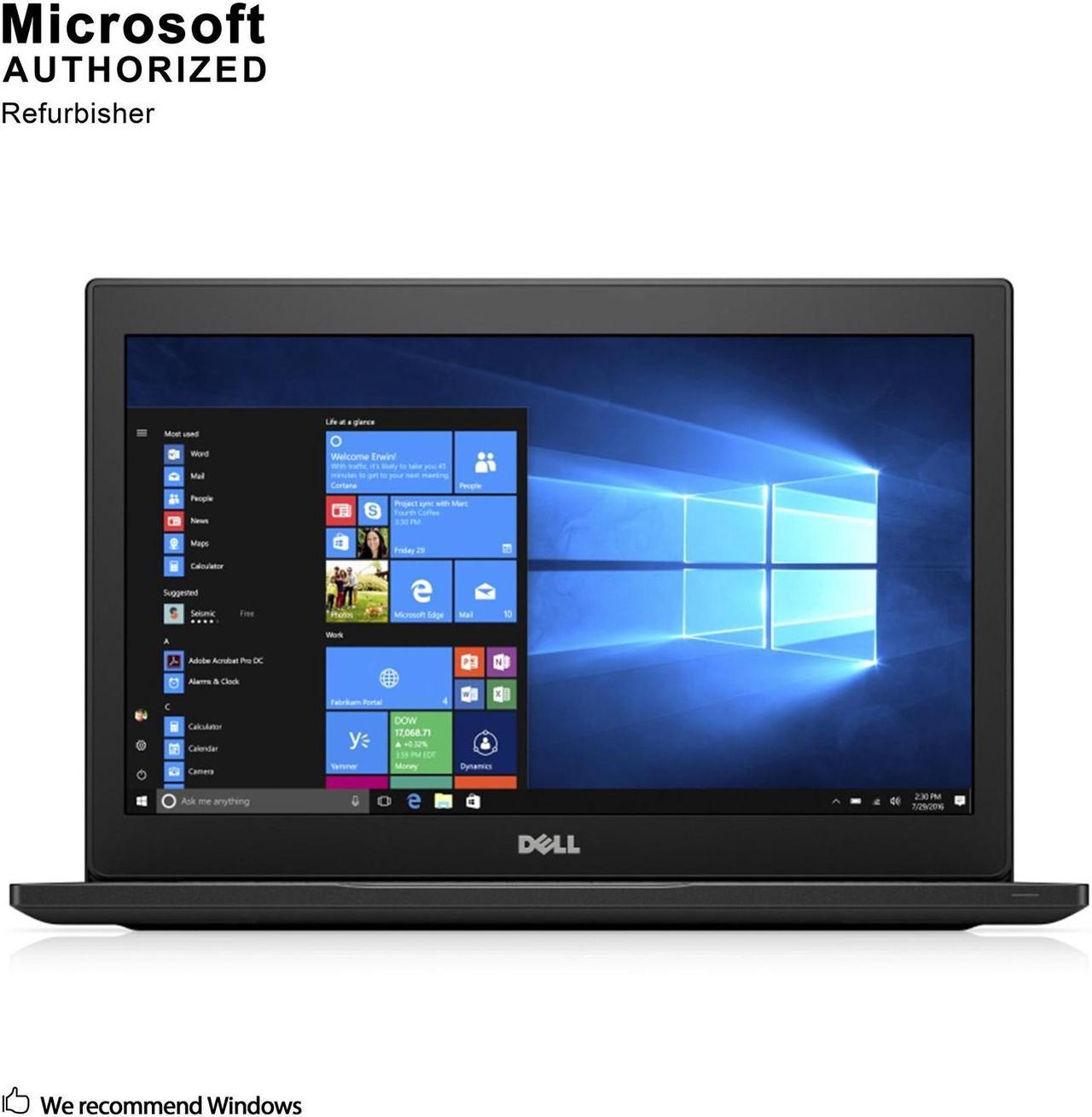 Dell Latitude 7280 12.5" Laptop, Intel Core I7-6600U 2.6Ghz, 16G DDR4, 256G M.2 SATA SSD, HDMI, USB 3.0, Windows 10 Pro 64 Bit-Multi-Language(EN/ES/FR) (Grade A)