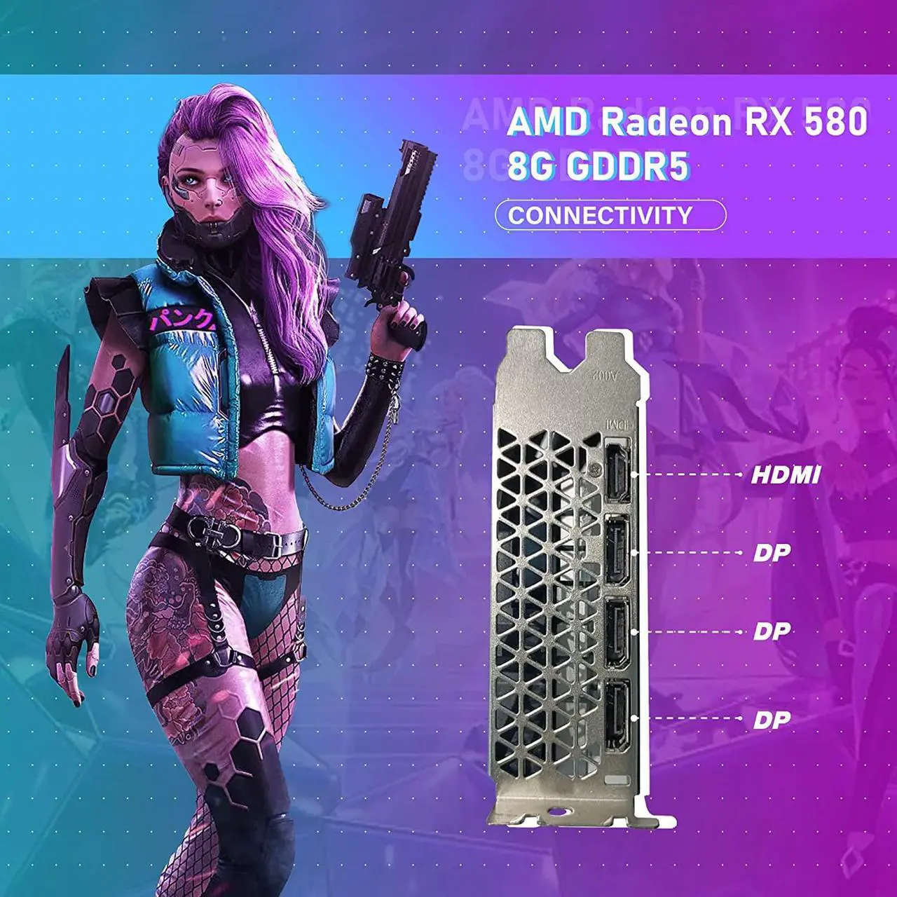 Alt view image 7 of 7 - HP RGB Gaming PC Desktop Computer - Intel Quad I7 up to 3.8GHz, 16GB Memory, 128G SSD + 2TB, Radeon RX 580 8G, RGB Keyboard & Mouse, DVD, WiFi & Bluetooth, Win 10 Pro (Renewed)