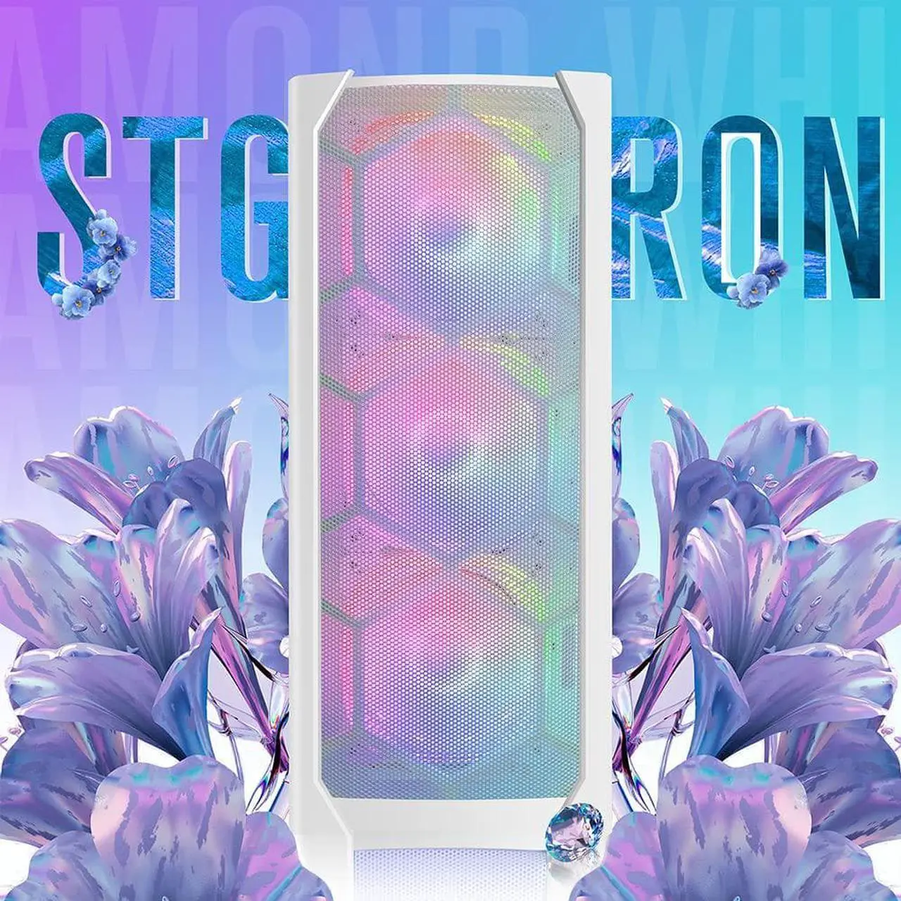 Alt view image 3 of 7 - STGAubron Gaming Diamond Desktop, Intel Core I7 3.4 GHz up to 3.9 GHz, 16G RAM, 512G SSD, WIFI, BT 5.0, GTX 1660 Ti 6G GDDR6, RGB Fan x 6, RGB Keyboard & Mouse, RGB Mouse Pad, RGB BT Sound Bar, W10H64