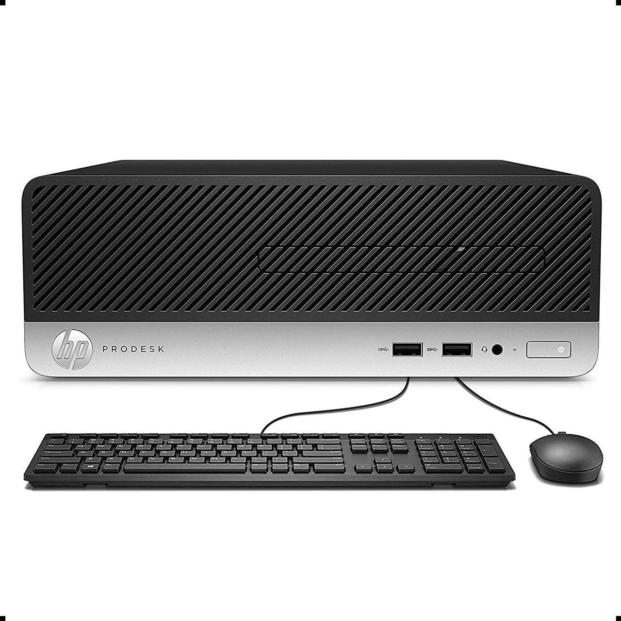 HP ProDesk 400 G5 SFF High Performance Business Desktop Computer, Intel Six Core i5-8500 up to 4.1GHz, 16G DDR4, 256G SSD, WiFi, BT, 4K Support, DP, VGA, Windows 10 Pro 64 En/Sp/Fr(Renewed)