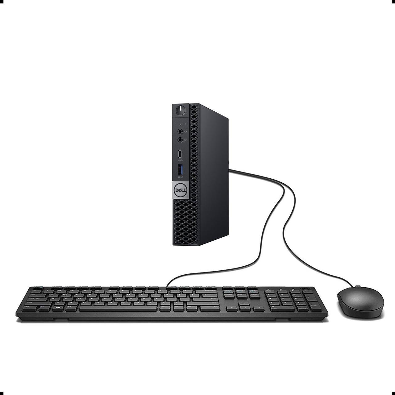 Dell Optiplex 7060 Micro MFF Desktop PC Intel i7-8700T 6-Cores 2.40GHz 16GB DDR4, 256GB M.2 NVMe SSD WiFi BT HDMI, KB & Mouse Windows 10 Pro (Renewed)