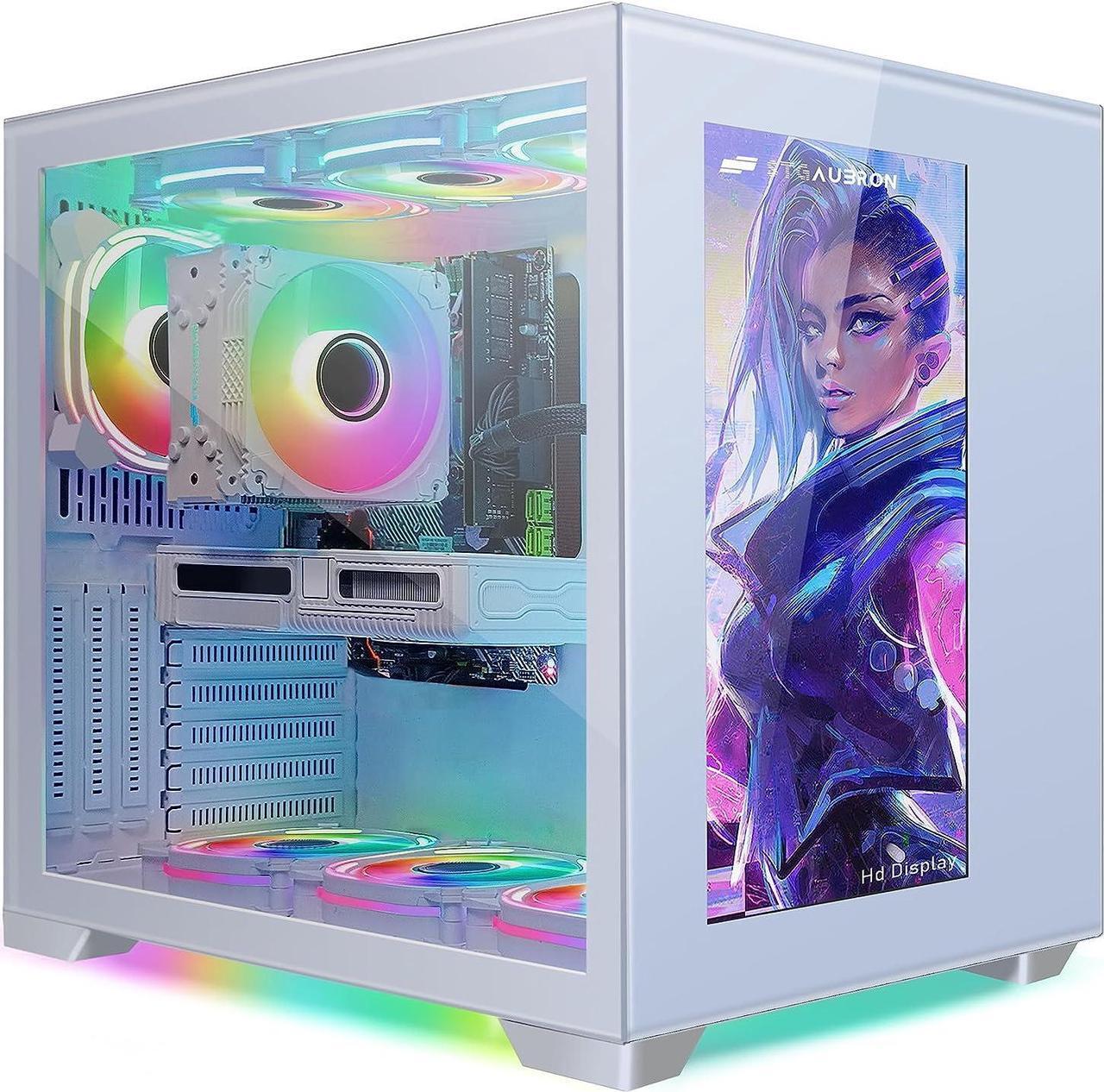 Main image of STGAubron Gaming Desktop PC,Intel Core i7-11700KF up to 5.0G,32G DDR4,2T SSD,GeForce RTX 3060 12G GDDR6,600M WiFi,BT 5.0,RGB Fan x 9,RGB Keyboard&Mouse,RGB Mouse Pad,W11H64