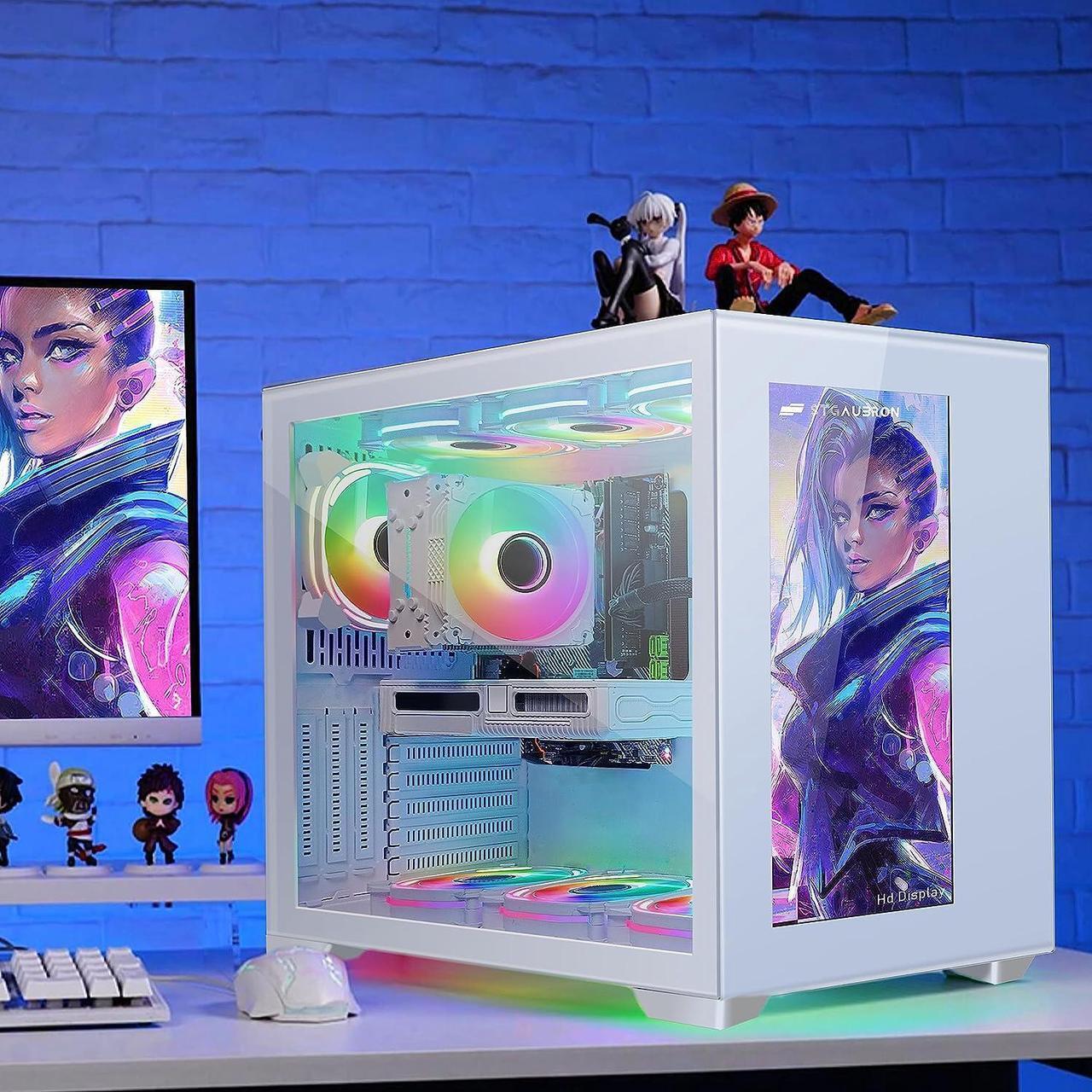 Alt view image 3 of 7 - STGAubron Gaming Desktop PC,Intel Core i7-11700KF up to 5.0G,32G DDR4,2T SSD,GeForce RTX 3060 12G GDDR6,600M WiFi,BT 5.0,RGB Fan x 9,RGB Keyboard&Mouse,RGB Mouse Pad,W11H64