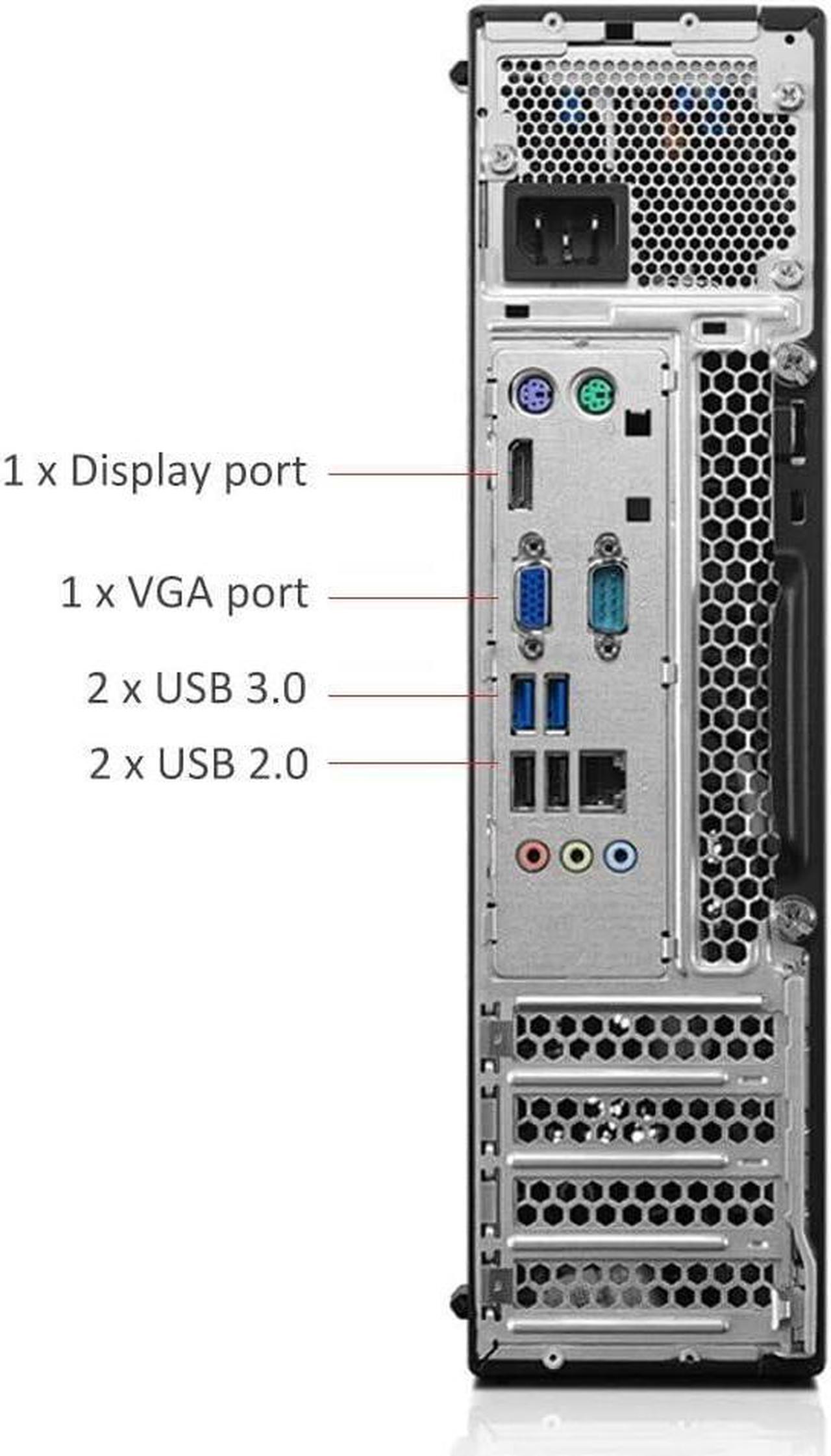 Alt view image 6 of 6 - Lenovo ThinkCentre M700 SFF Gaming Desktop Computer i7 6700 up to 4.0GHz,32GB RAM 1TB SSD, NVIDIA GT 1030 2GB,USB WiFi BT,DVD-RW,Wireless Keyboard & Mouse,Windows 10 Pro (Renewed)