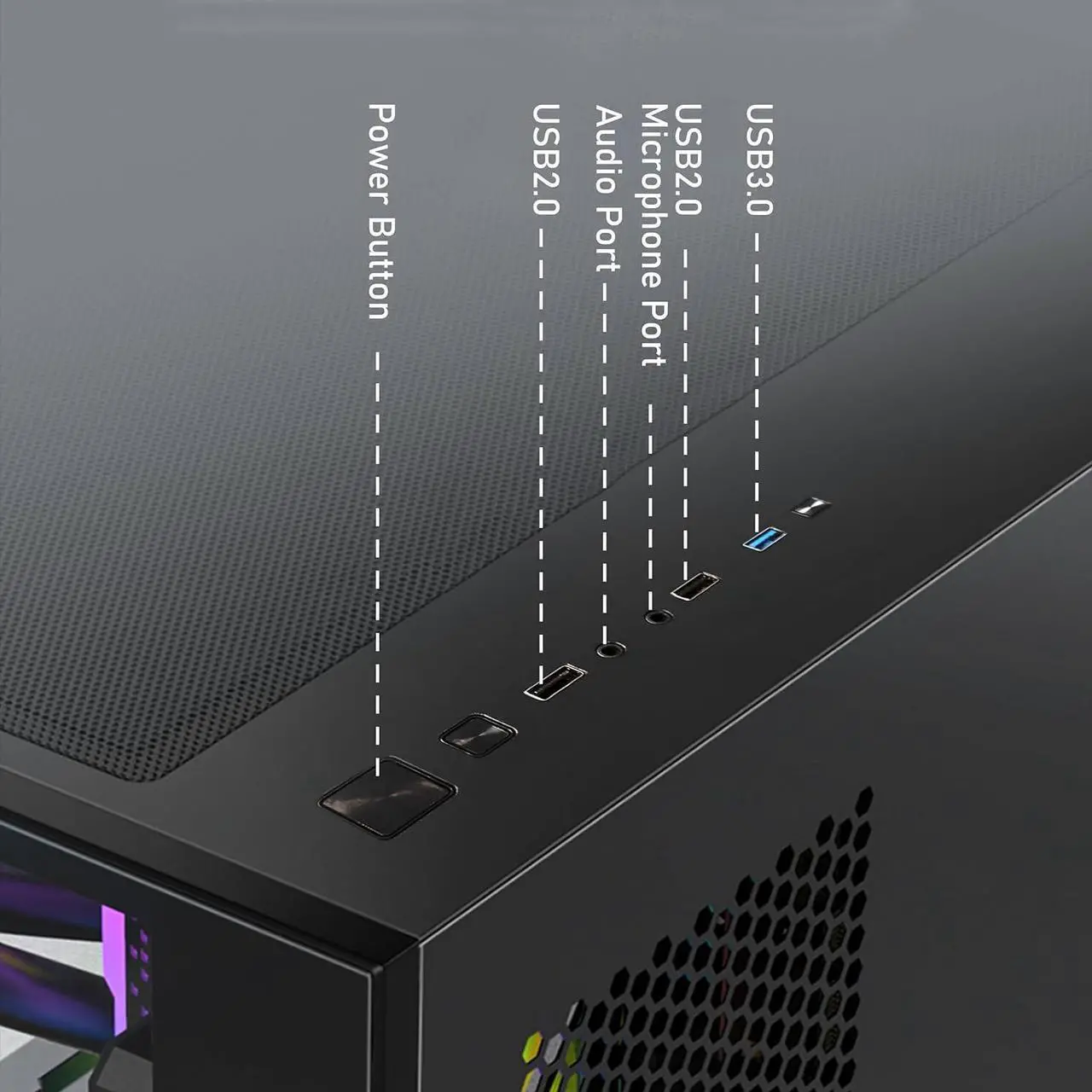 Alt view image 5 of 5 - STGAubron Gaming Desktop PC,Intel Core i7 3.4G up to 3.9G,Radeon RX 580 16G GDDR5,16G RAM, 512G SSD,600M WiFi,BT 5.0,RGB Fan x 3,RGB Keyboard&Mouse,RGB Mouse Pad,RGB BT Sound Bar,W10H64