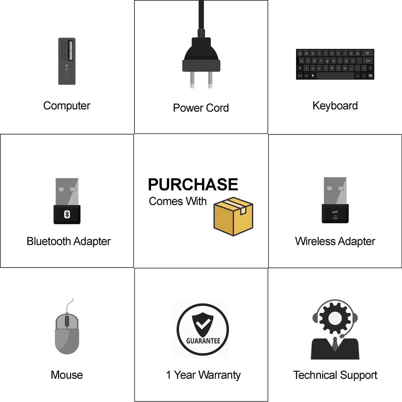 Alt view image 7 of 7 - Grade A HP ProDesk 400 G2 Desktop Mini PC, Intel Quad Core I5-6500T 2.5Ghz, 16G DDR4, 512G SSD, DP, 4K Support, WiFi, Bluetooth 4.0, Keyboard & Mouse, Windows 10 Pro 64 Bit-Multi-Language(EN/ES/FR)