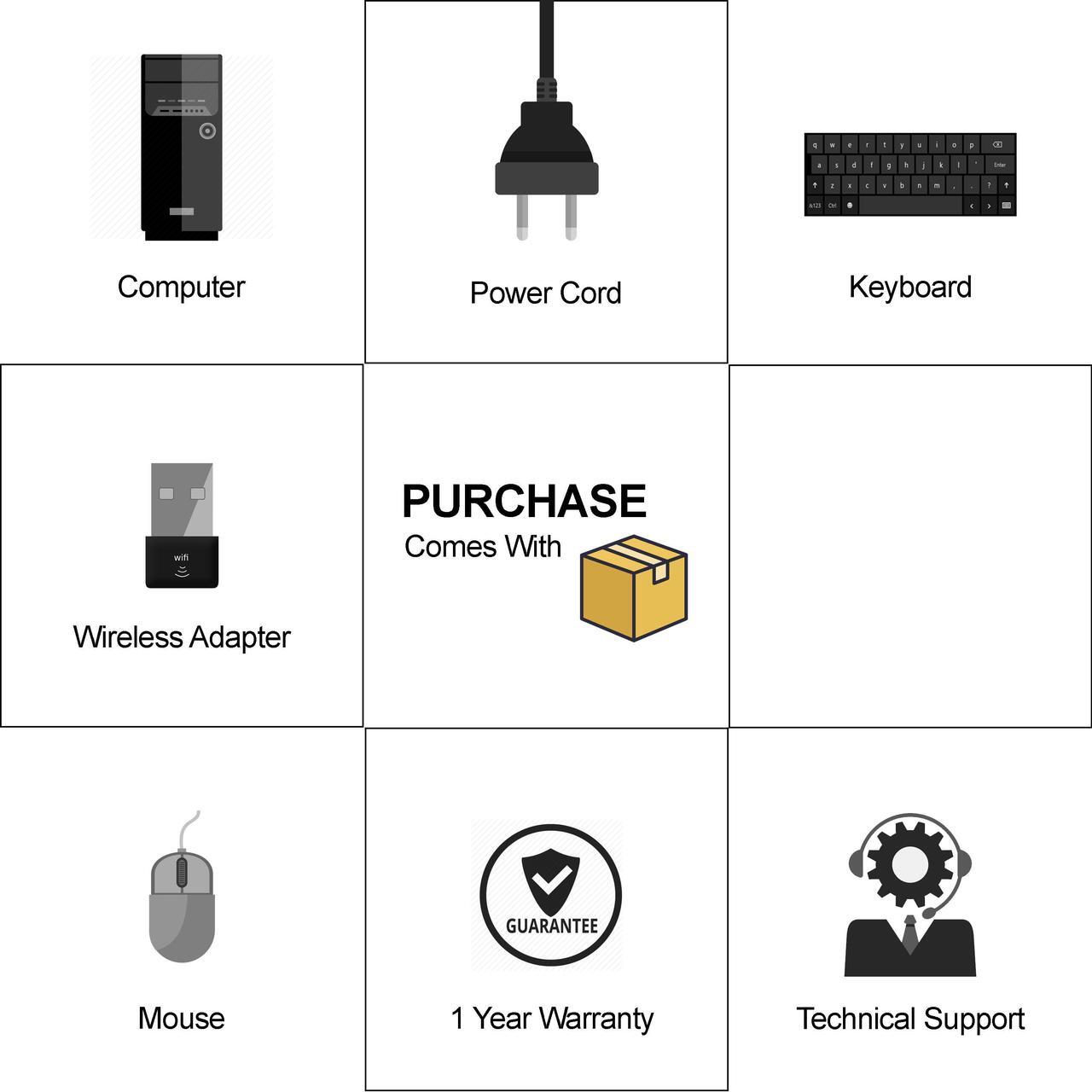 Alt view image 7 of 7 - Grade A HP ProDesk 600 G1 Tower PC, Intel Quad Core I5-4570 3.2Ghz, 16G DDR3, 120G SSD + 2T HDD, DP, 4K Support, WiFi, Keyboard & Mouse, Windows 10 Pro 64 Bit-Multi-Language(EN/ES/FR)
