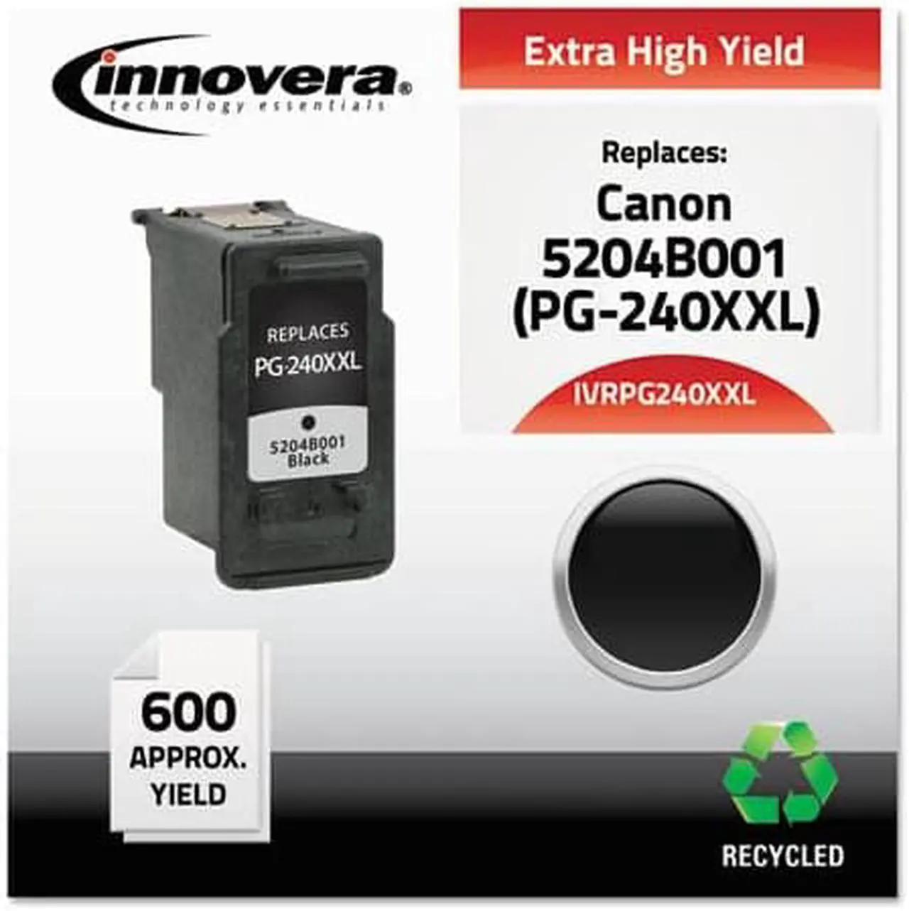 Alt view image 2 of 16 - Innovera ufactured 5204B001 (PG-240XXL) Extra High-Yield Ink Black PG240XXL