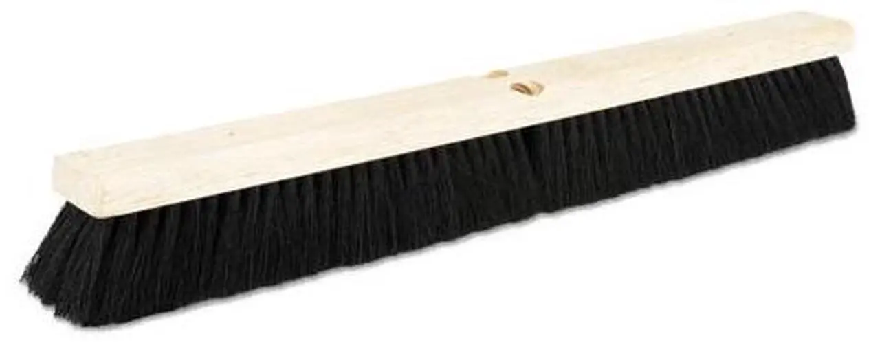 Alt view image 8 of 20 - Boardwalk Floor Brush Head 2 1/2" Black Tampico Fiber 24" 20224