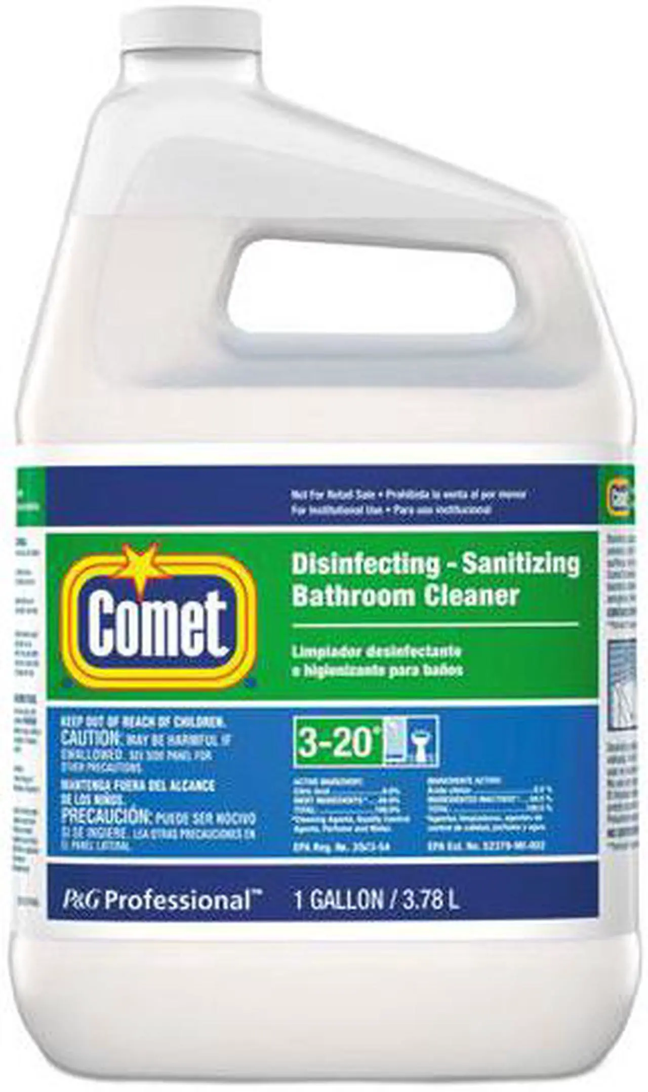 Alt view image 5 of 16 - Comet Disinfecting-Sanitizing Bathroom Cleaner One Gallon Bottle 1/Carton