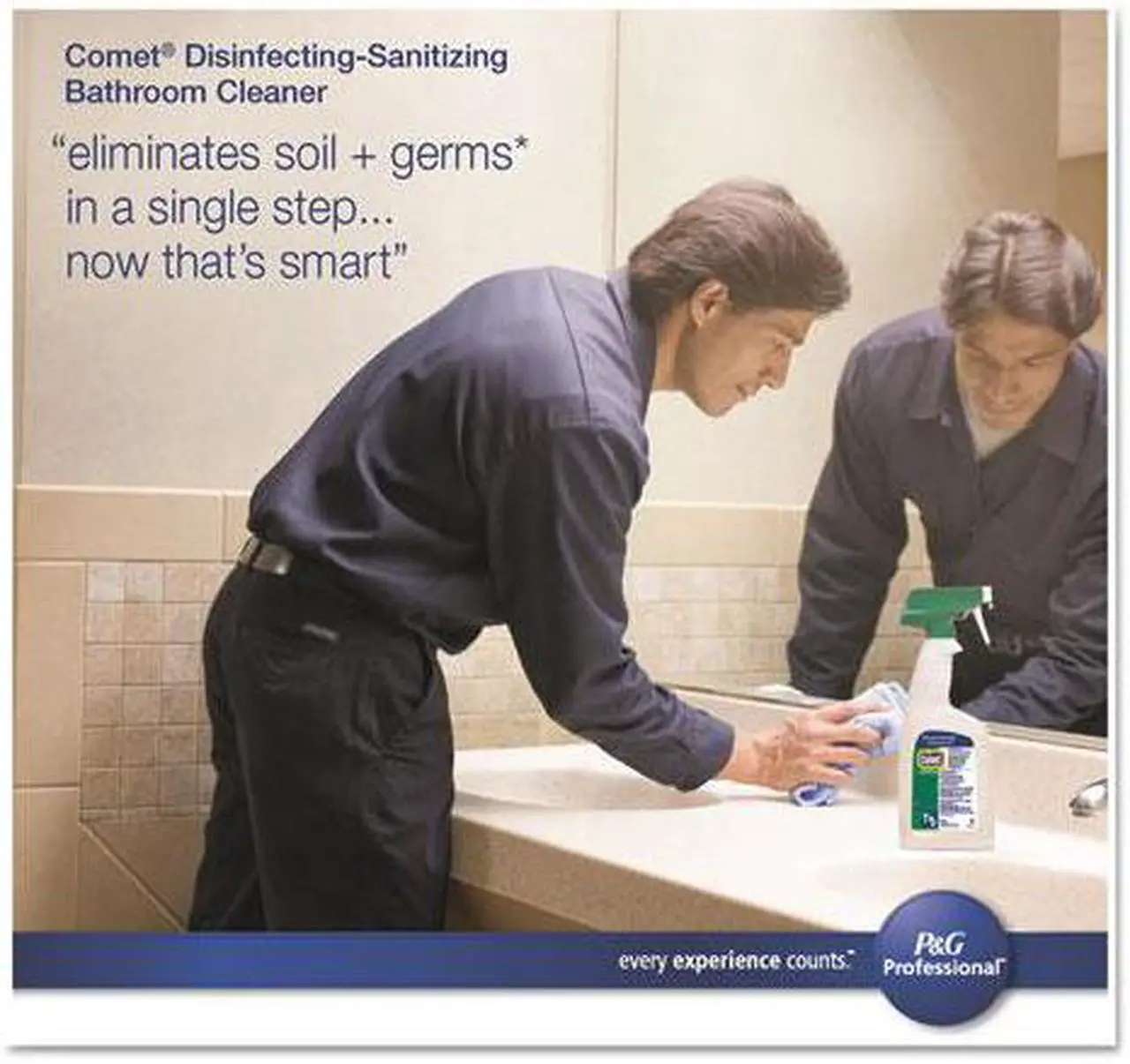 Alt view image 6 of 16 - Comet Disinfecting-Sanitizing Bathroom Cleaner One Gallon Bottle 1/Carton