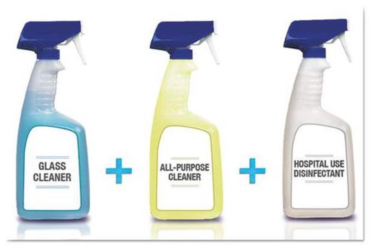 Alt view image 2 of 4 - Disinfecting All-Purpose Spray & Glass Cleaner, Fresh Scent, 1 Gal Bottle, 3/Ctn