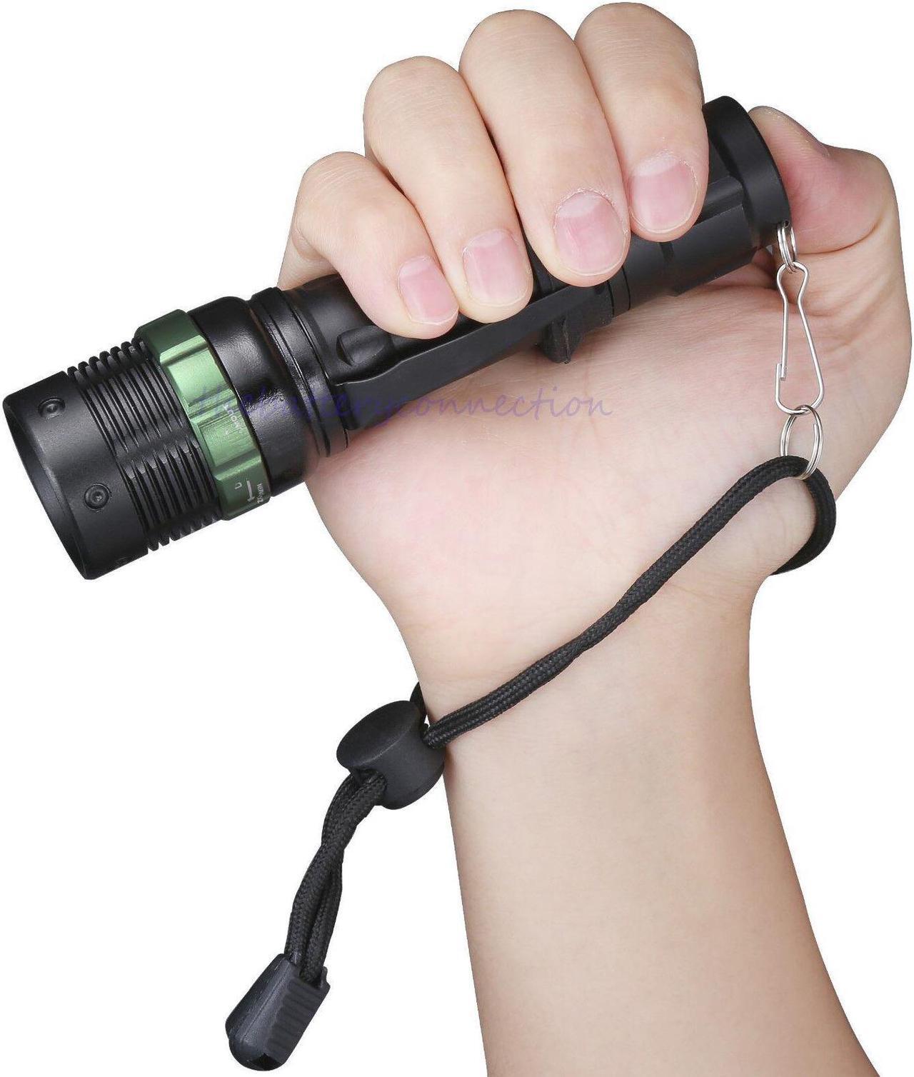 Alt view image 2 of 5 - 2X 10000 Lumen Zoomable CREE XML T6 LED Flashlight Torch Tactical Light Aluminum