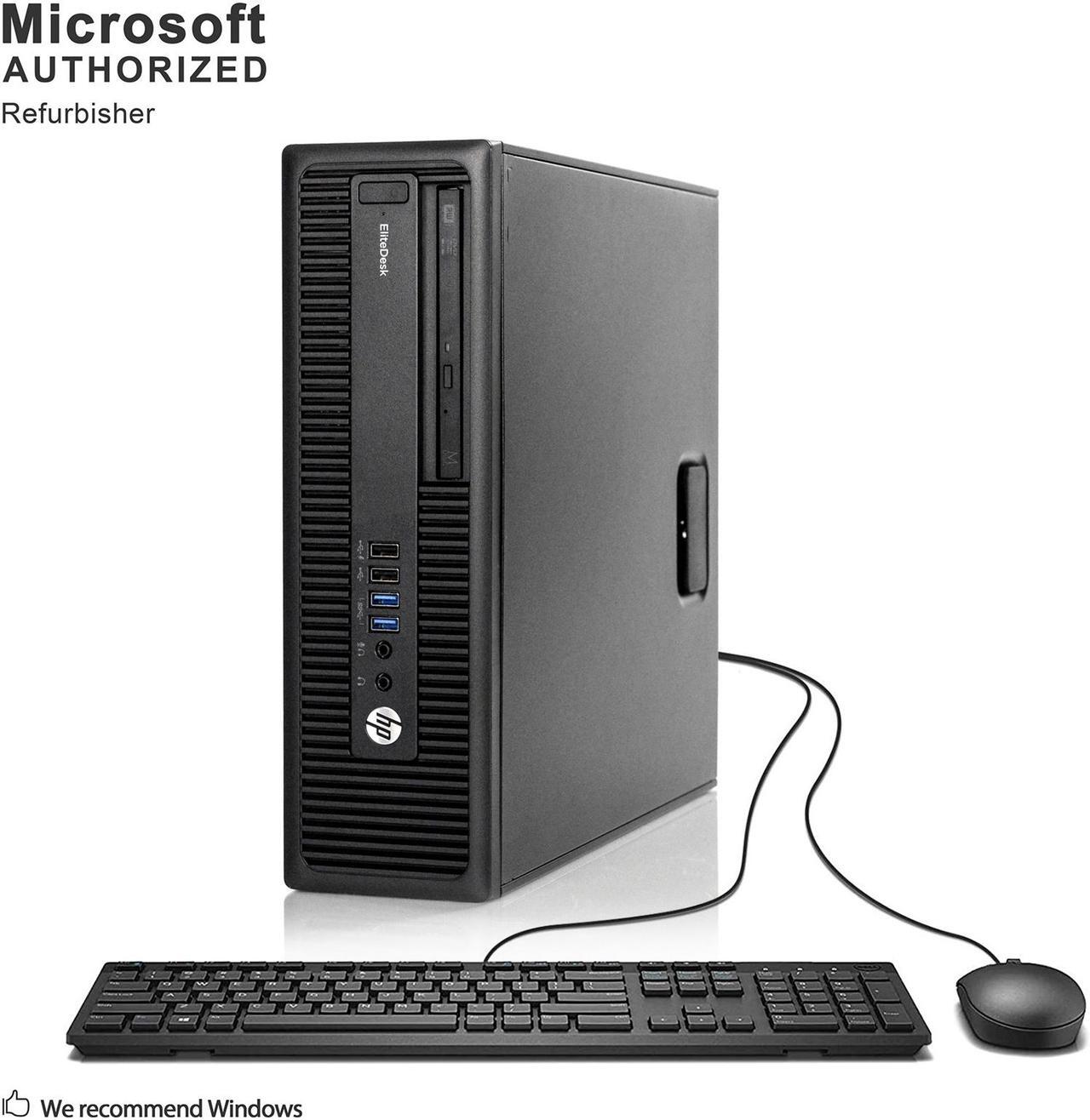 Main image of HP Desktop SFF 800 g2 Elite Computer i5 16GB 250GB HD Windows 10 PC WiFi