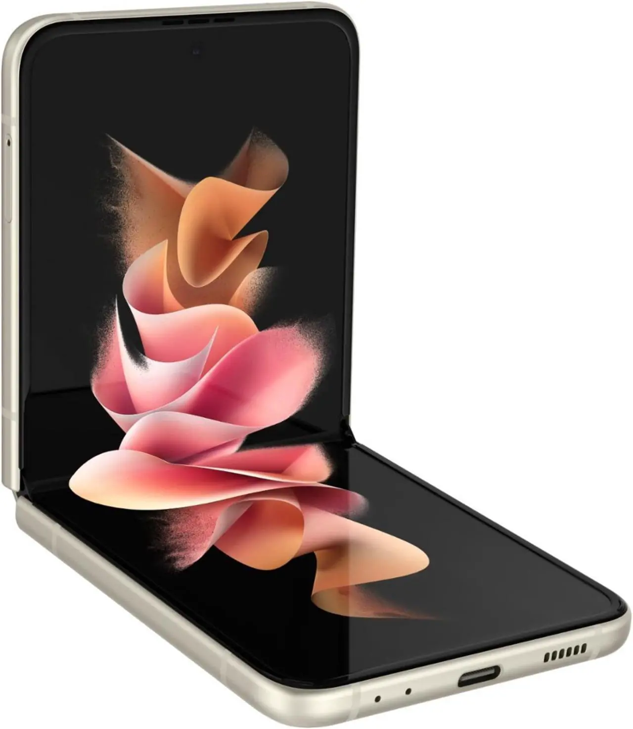 Alt view image 4 of 5 - Samsung - Galaxy Z Flip 3 5G - 128 GB - Verizon Unlocked - Cream - Good Condition - 90 Day Warranty