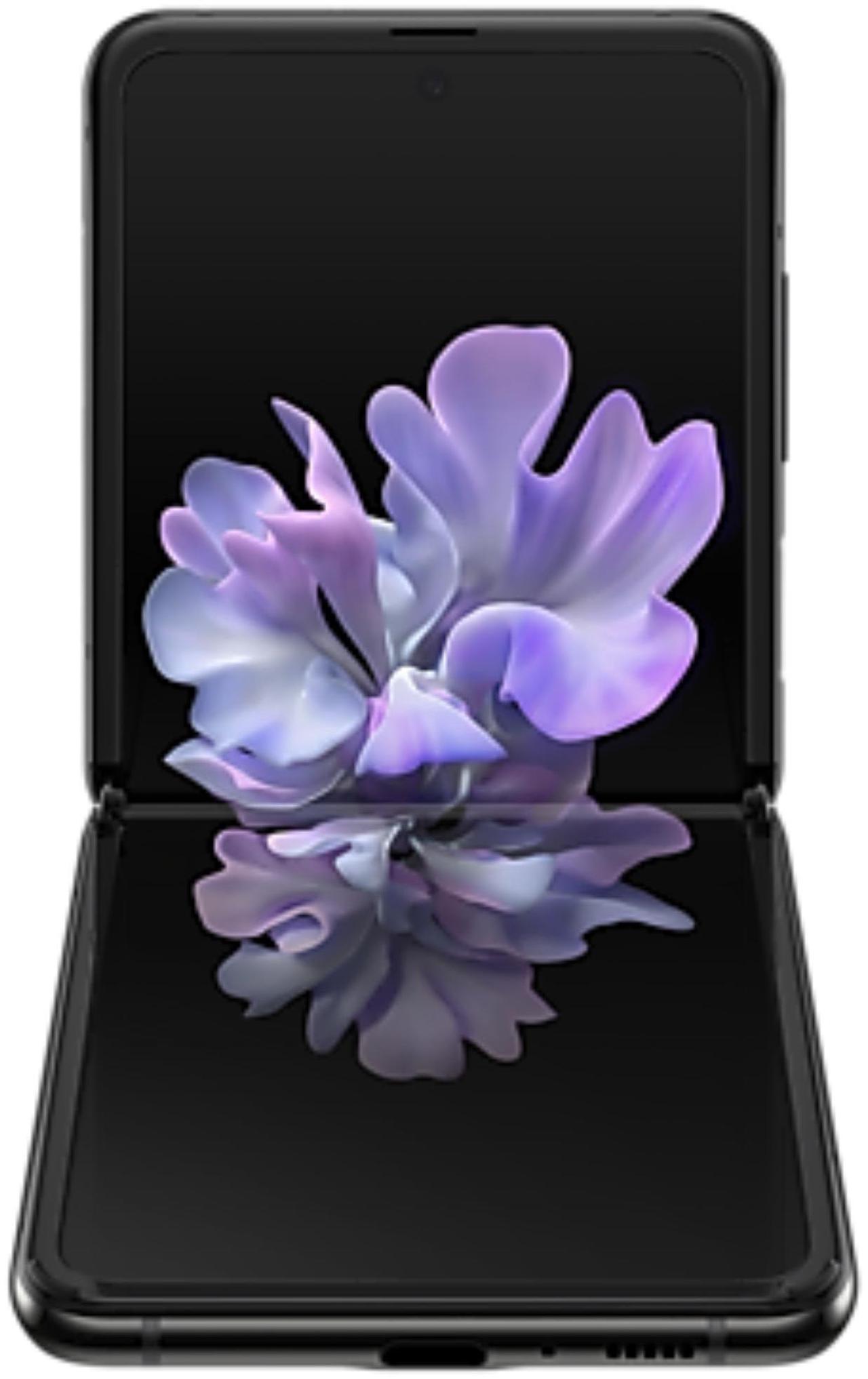 Alt view image 4 of 6 - Samsung Galaxy Z Flip - 5G - 256GB - GSM CDMA Factory Unlocked - Mirror Black - Good Condition - 90 Day Warranty