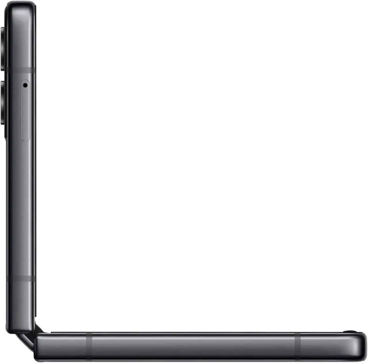 Alt view image 2 of 6 - Samsung Galaxy Z Flip 4 -5G - 128 GB - GSM CDMA Unlocked - Graphite - Good Condition - 90 Day Warranty