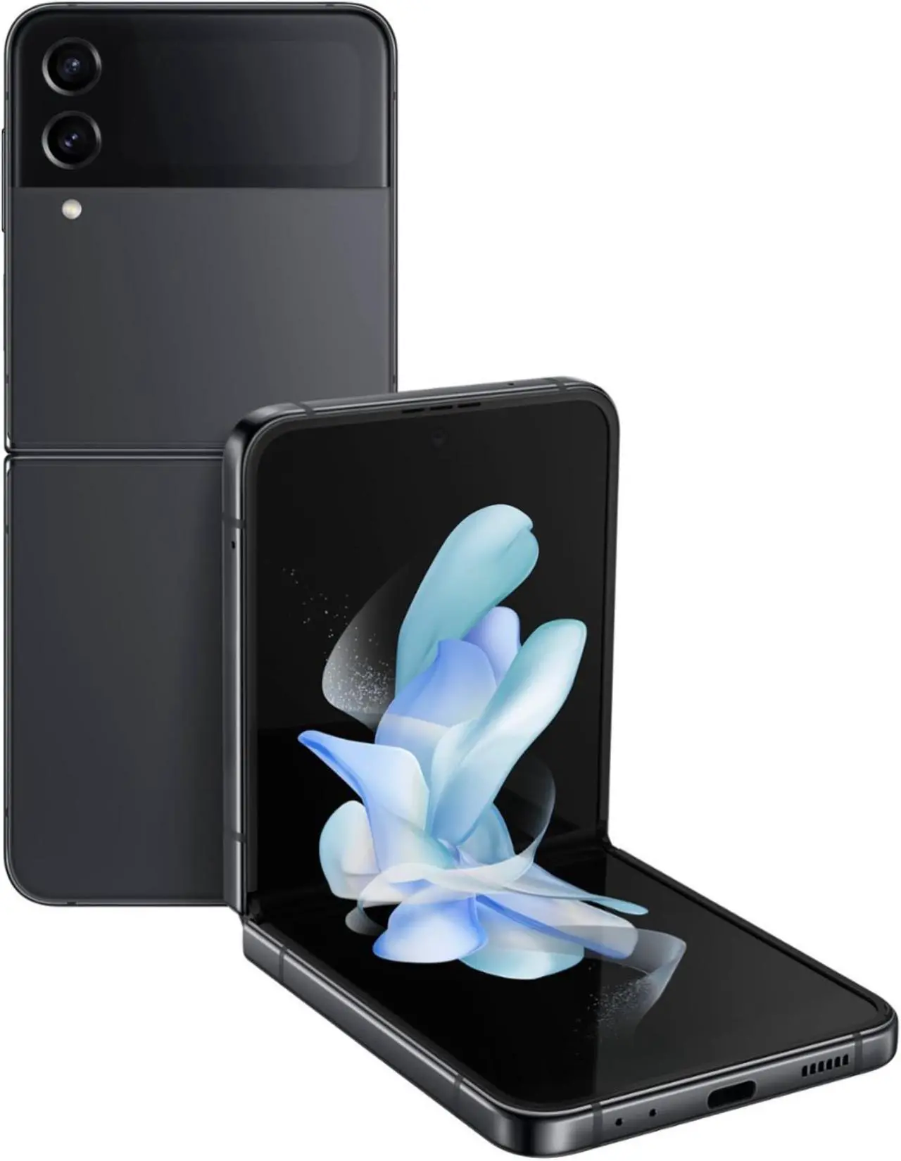 Main image of Samsung Galaxy Z Flip 4 -5G - 128 GB - GSM CDMA Unlocked - Graphite - Good Condition - 90 Day Warranty